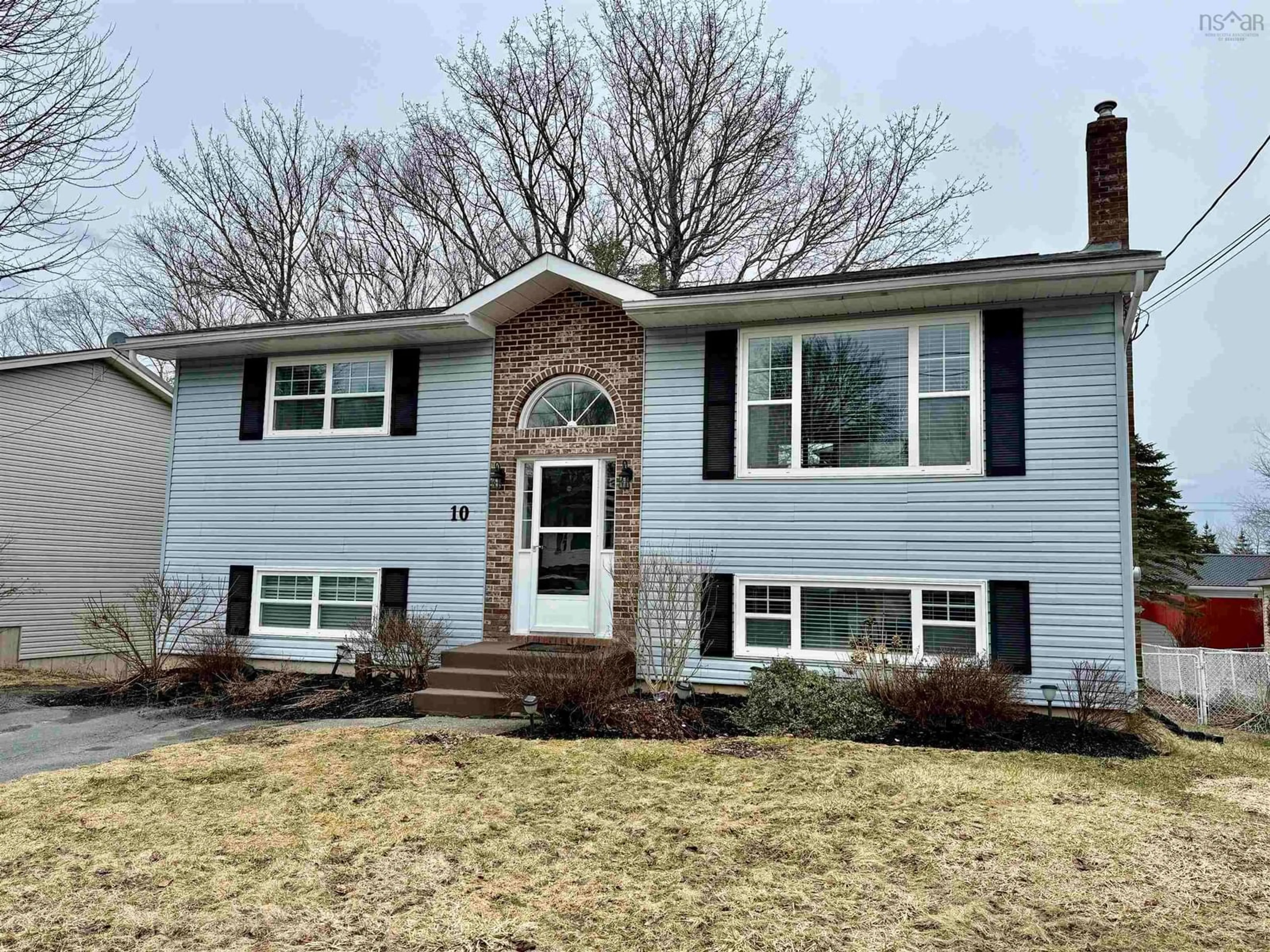 Home with vinyl exterior material, street for 10 Trundle Cres, Middle Sackville Nova Scotia B4E 2X2