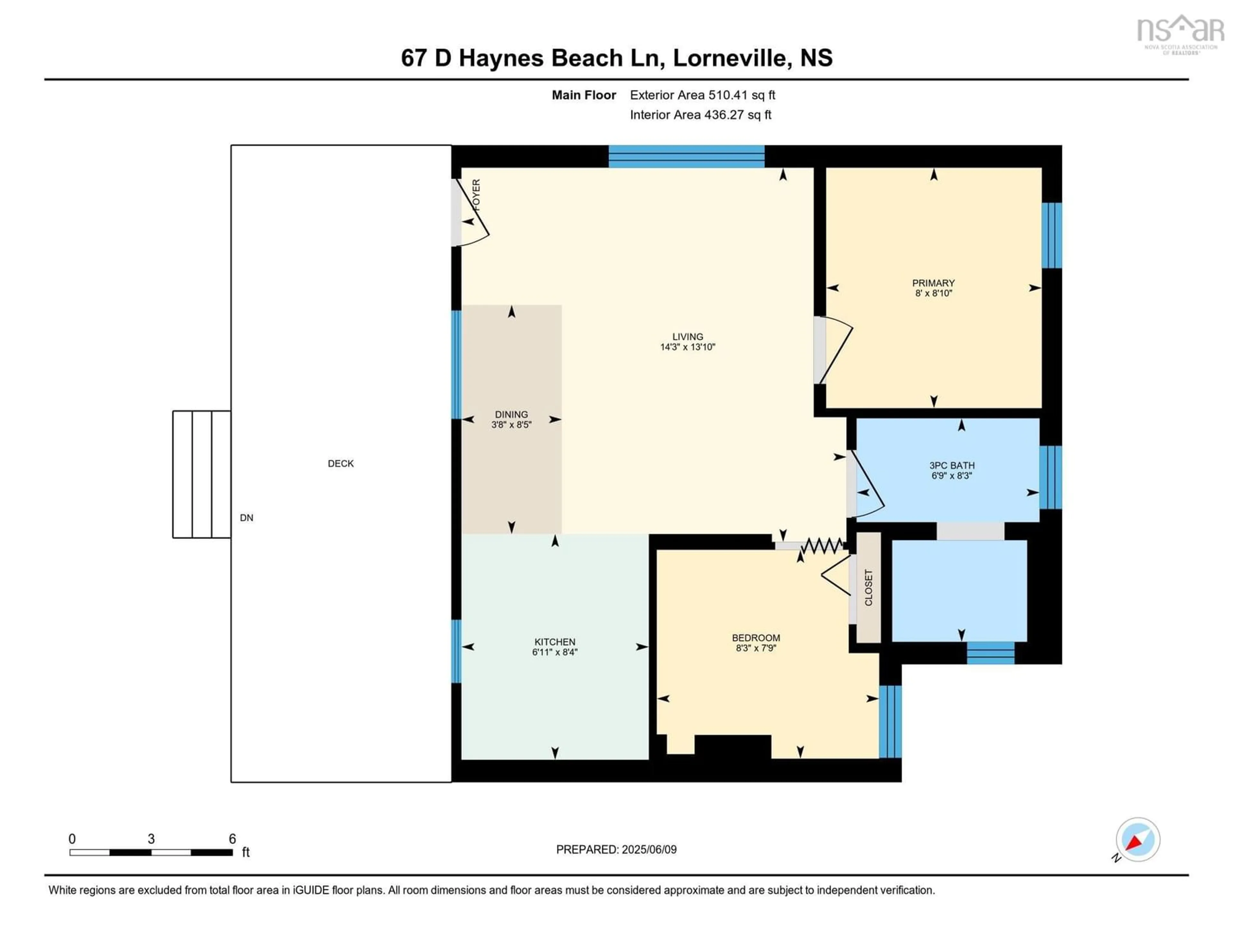 Floor plan for 67 D Haynes Beach Lane, Lorneville Nova Scotia B4H 3X9