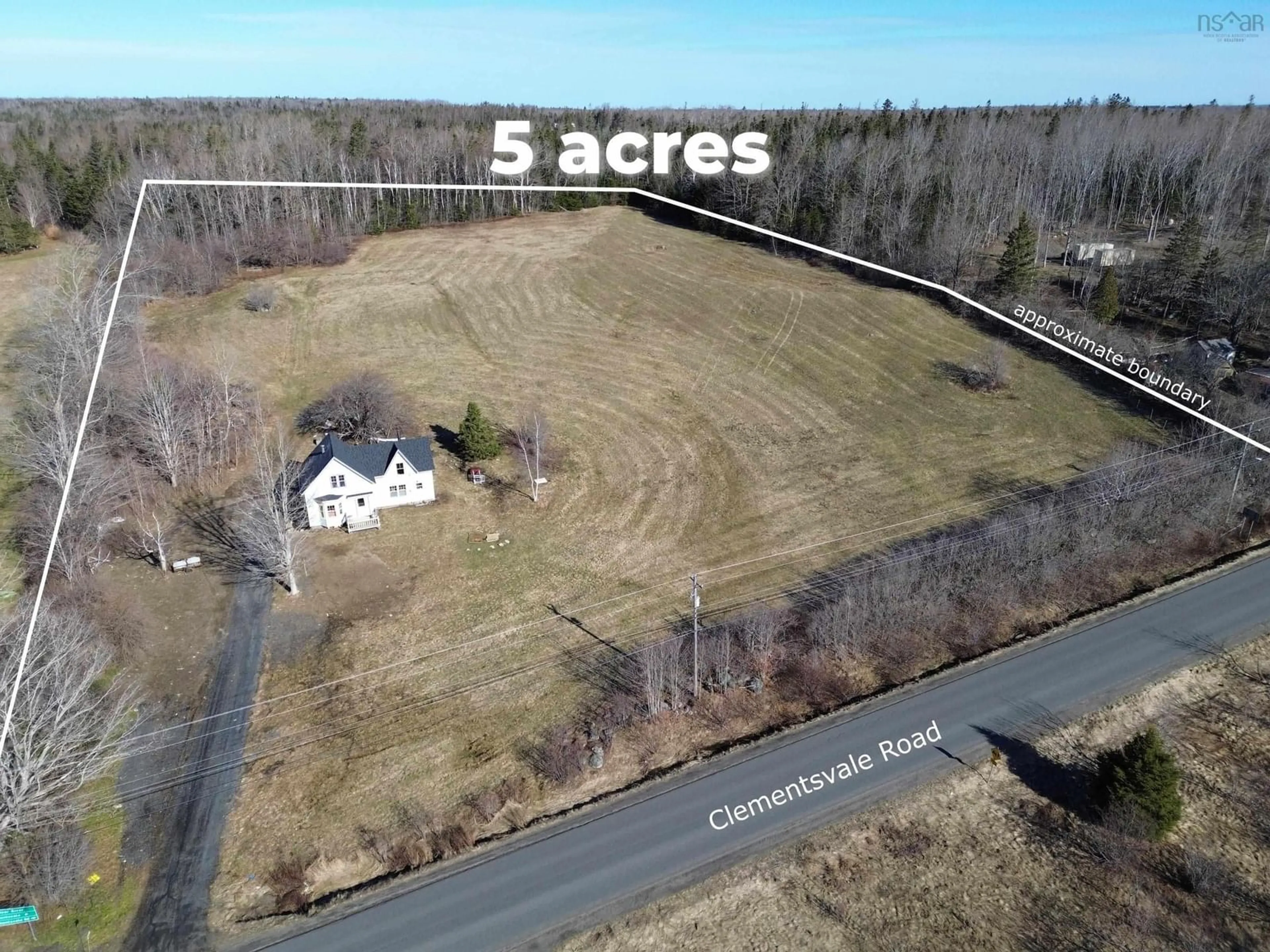 A pic from outside/outdoor area/front of a property/back of a property/a pic from drone, street for 2853 Clementsvale, Bear River East Nova Scotia B0S 1B0