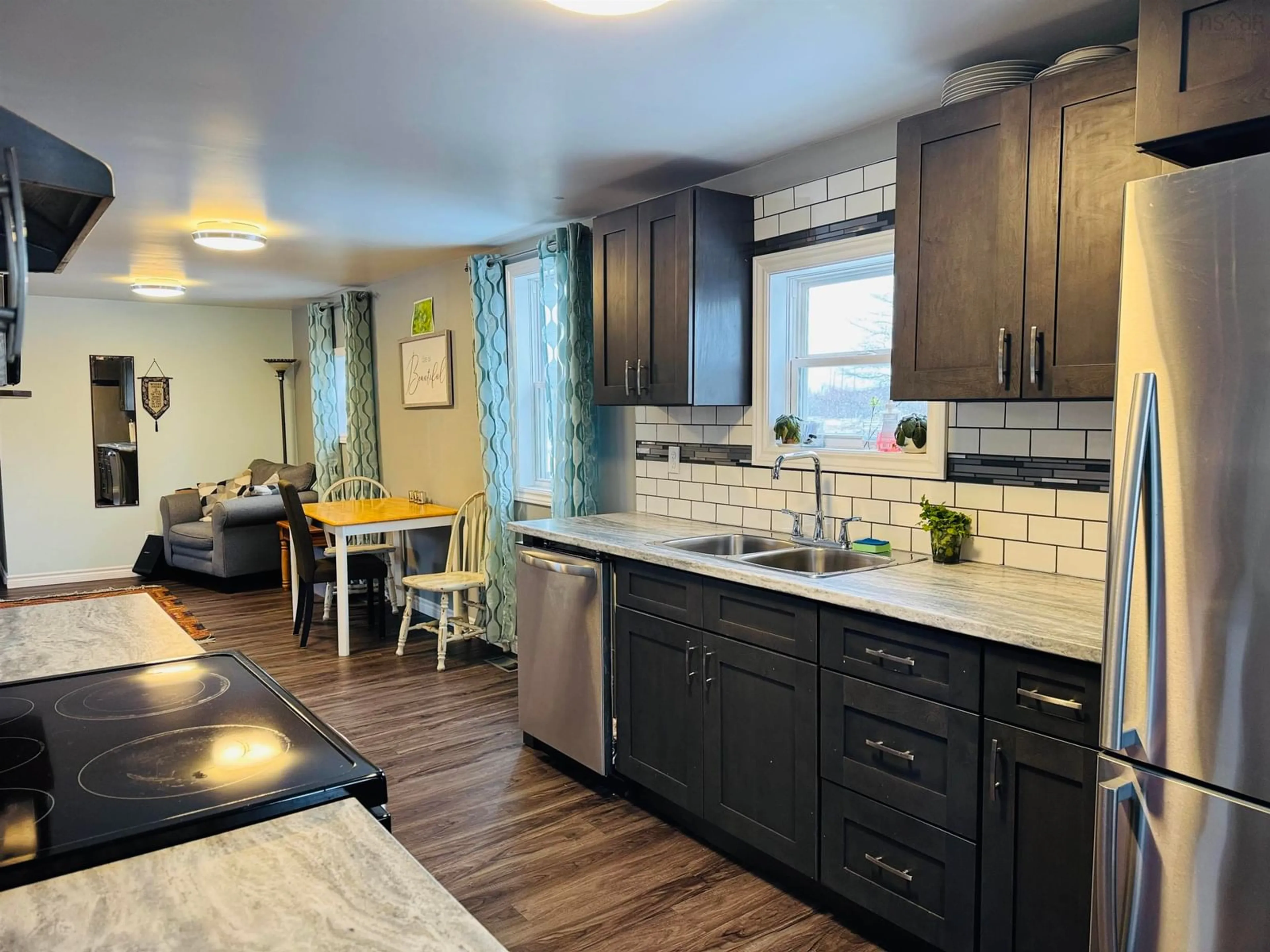Open concept kitchen, unknown for 1787 Western Ave, Parrsboro Nova Scotia B0M 1S0