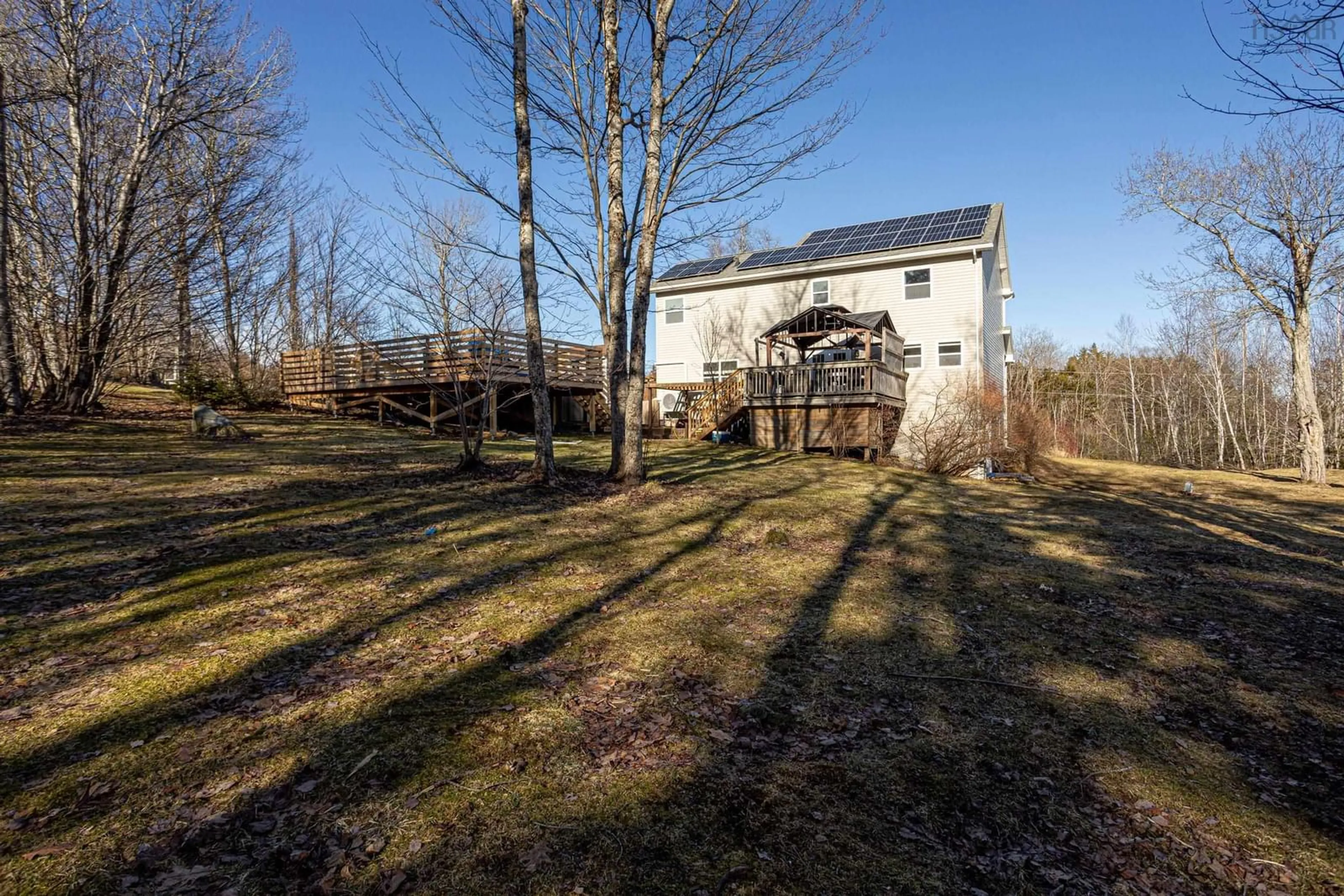 A pic from outside/outdoor area/front of a property/back of a property/a pic from drone, water/lake/river/ocean view for 477 Preakness Cres, Fall River Nova Scotia B2T 1W8