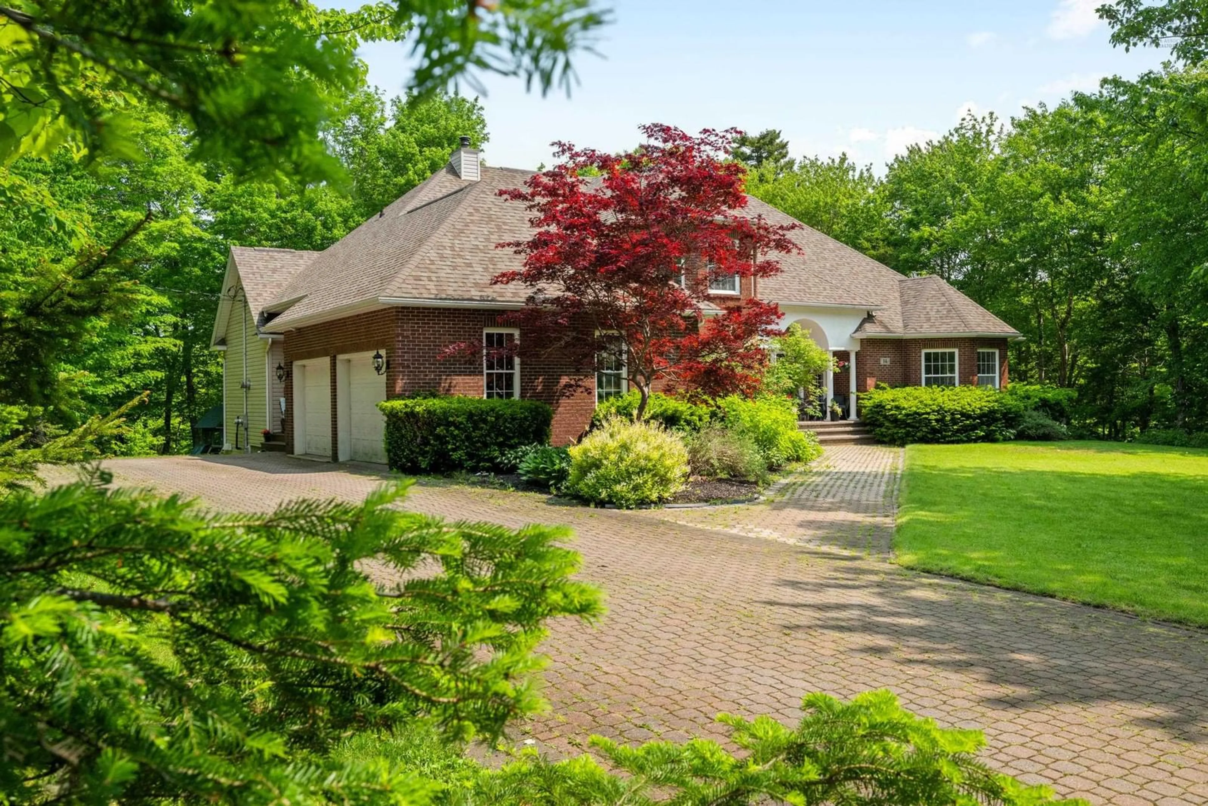 Home with brick exterior material, street for 14 Club House Lane, Hammonds Plains Nova Scotia B4B 1T4