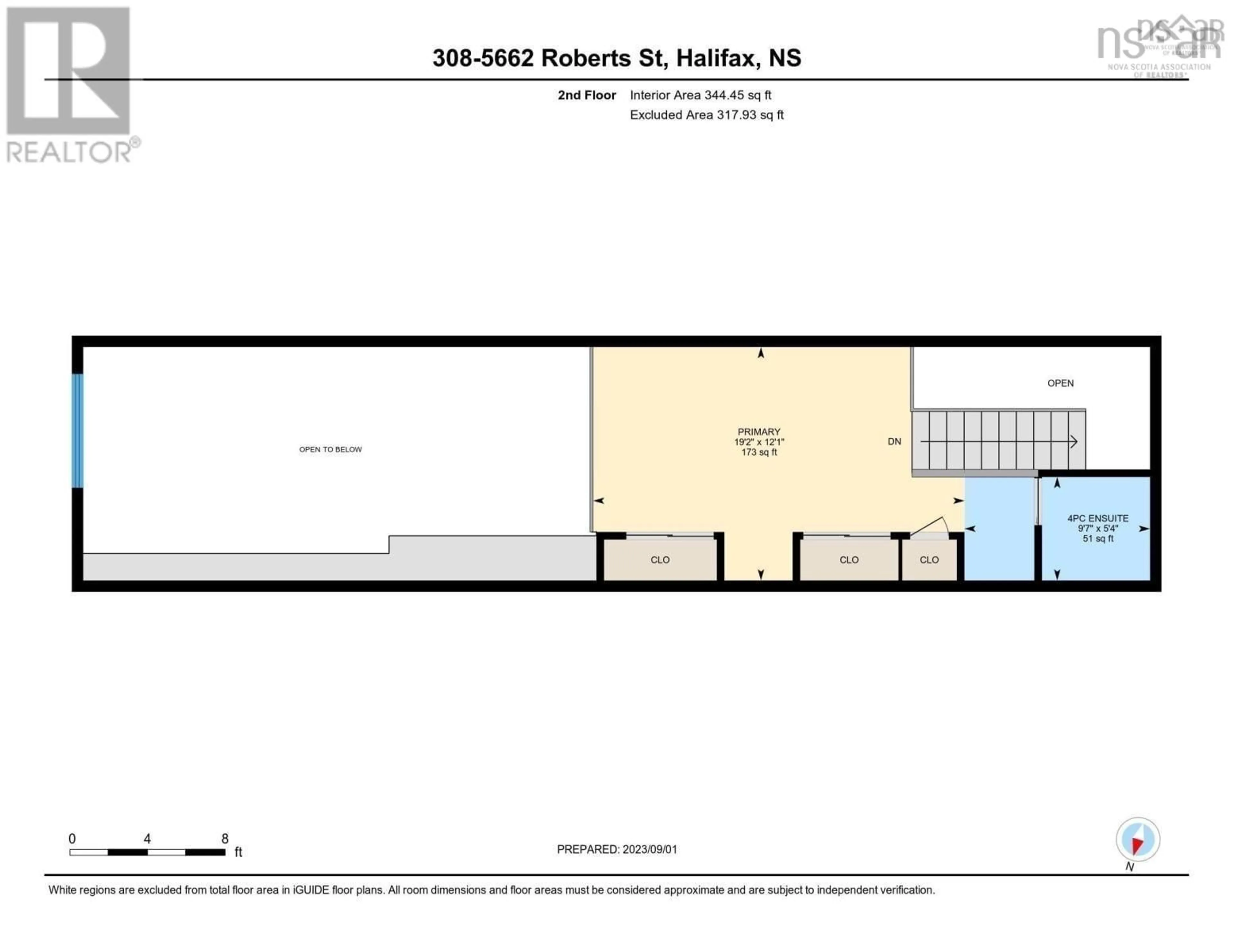 Floor plan for 5662 Roberts St #308, Halifax Peninsula Nova Scotia B3K 0E3