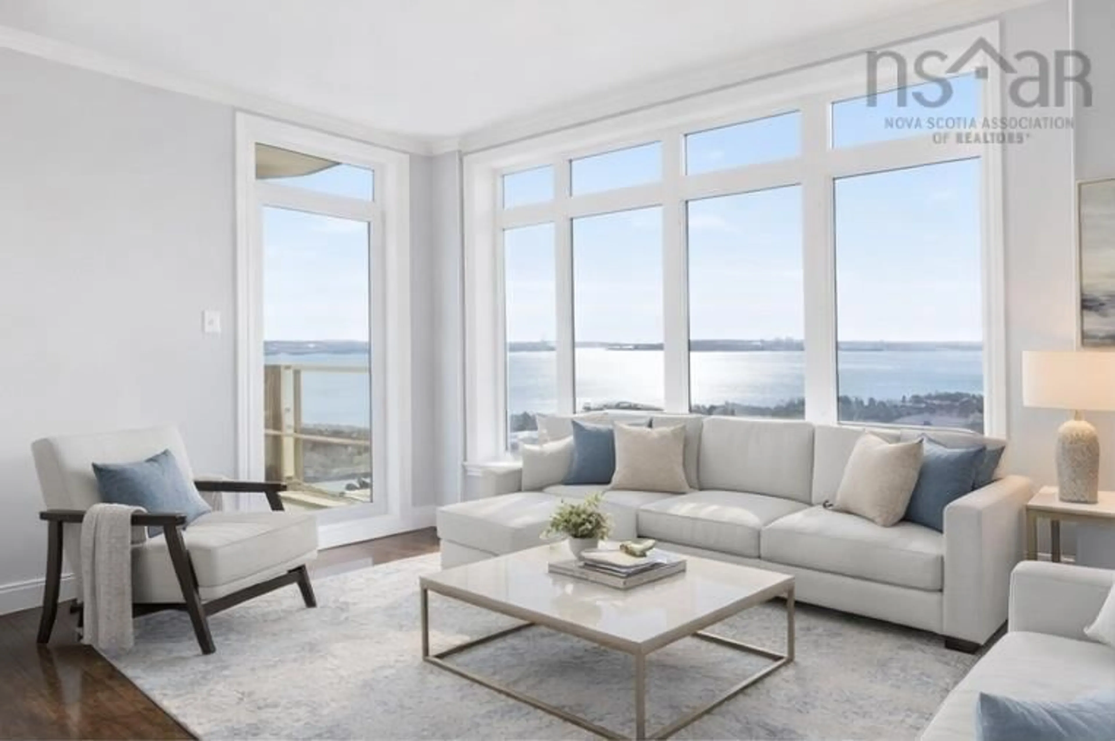 Living room with furniture, unknown for 53 Bedros Lane #610, Bedford Nova Scotia B3M 4X4