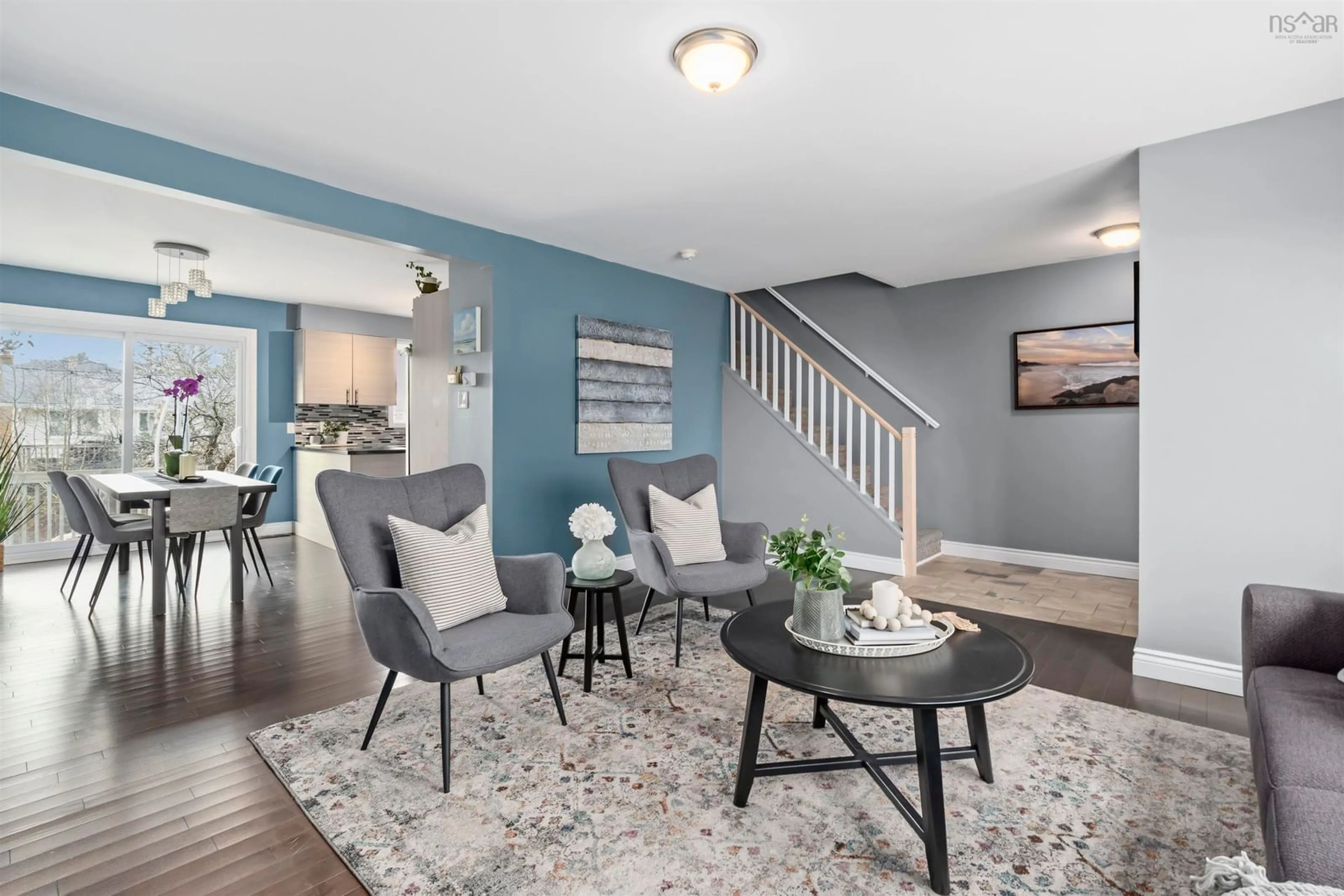 Living room with furniture, unknown for 9 Lillian Dr, Dartmouth Nova Scotia B2W 4B3