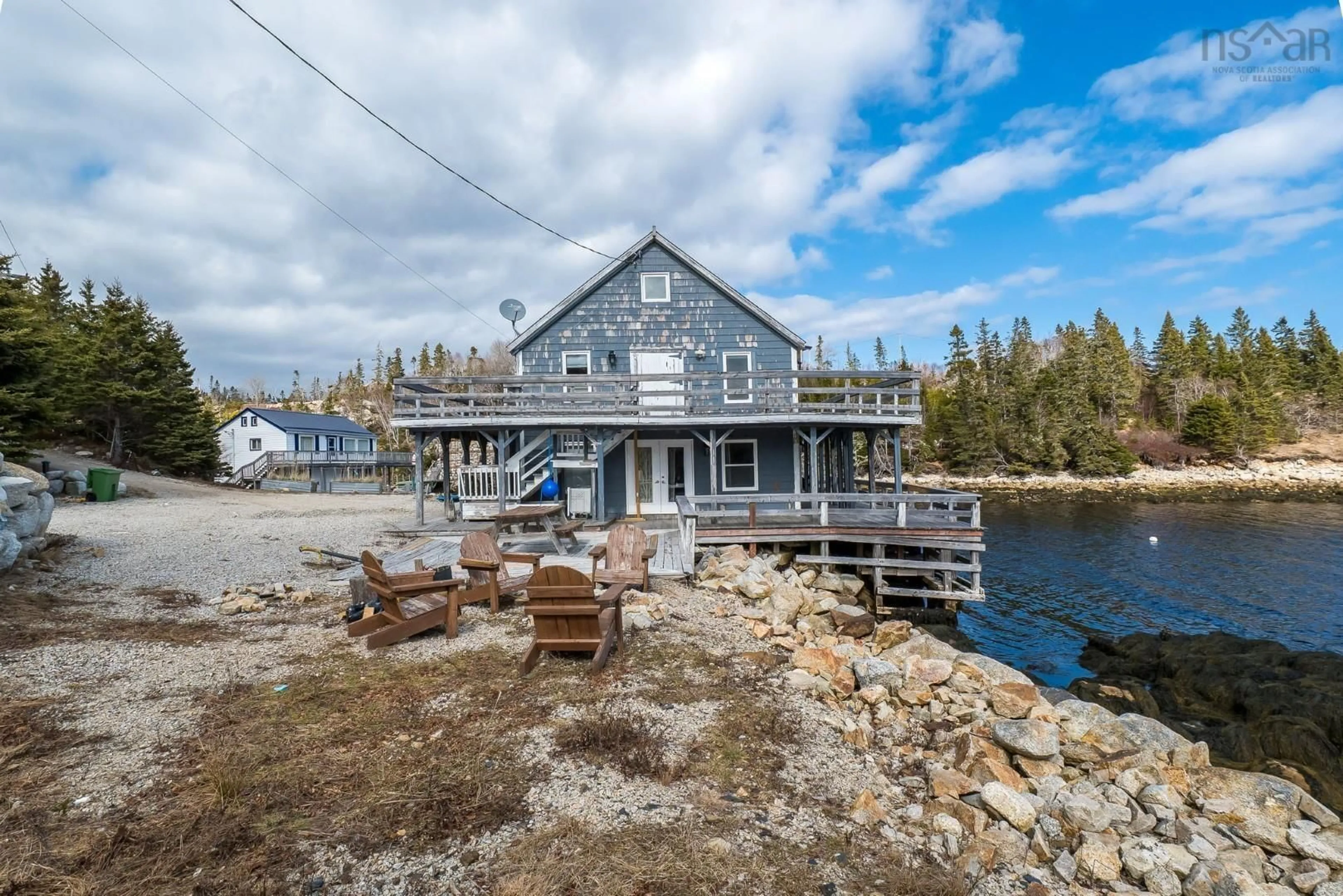 Patio, water/lake/river/ocean view for 2497 Highway 329, Northwest Cove Nova Scotia B0J 1T0