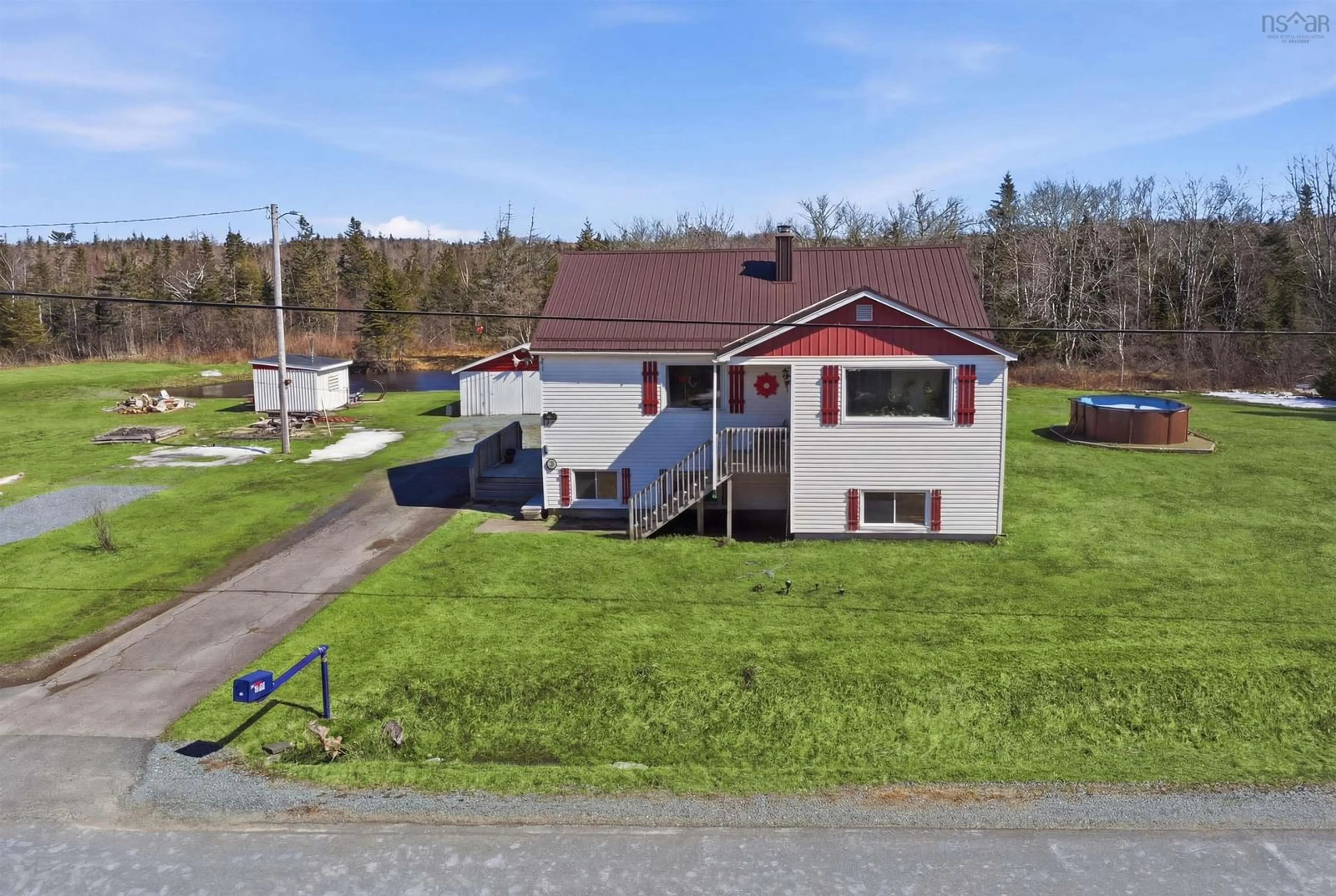 A pic from outside/outdoor area/front of a property/back of a property/a pic from drone, street for 276 Malay Falls Lochaber Mines Rd, Malay Falls Nova Scotia B0J 3B0
