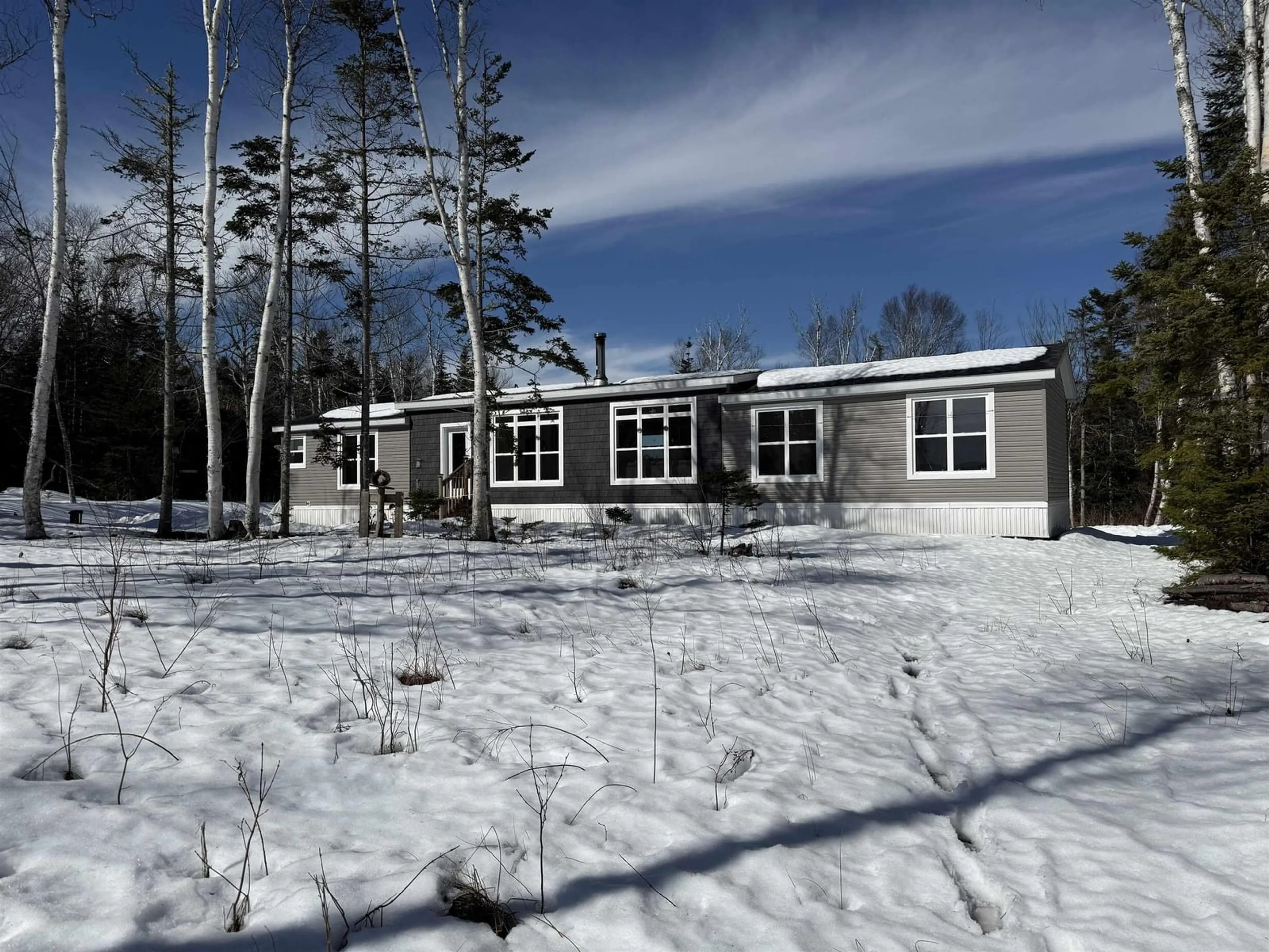 A pic from outside/outdoor area/front of a property/back of a property/a pic from drone, unknown for 58 Golden Shore Lane, West Bay Marshes Nova Scotia B0E 3K0