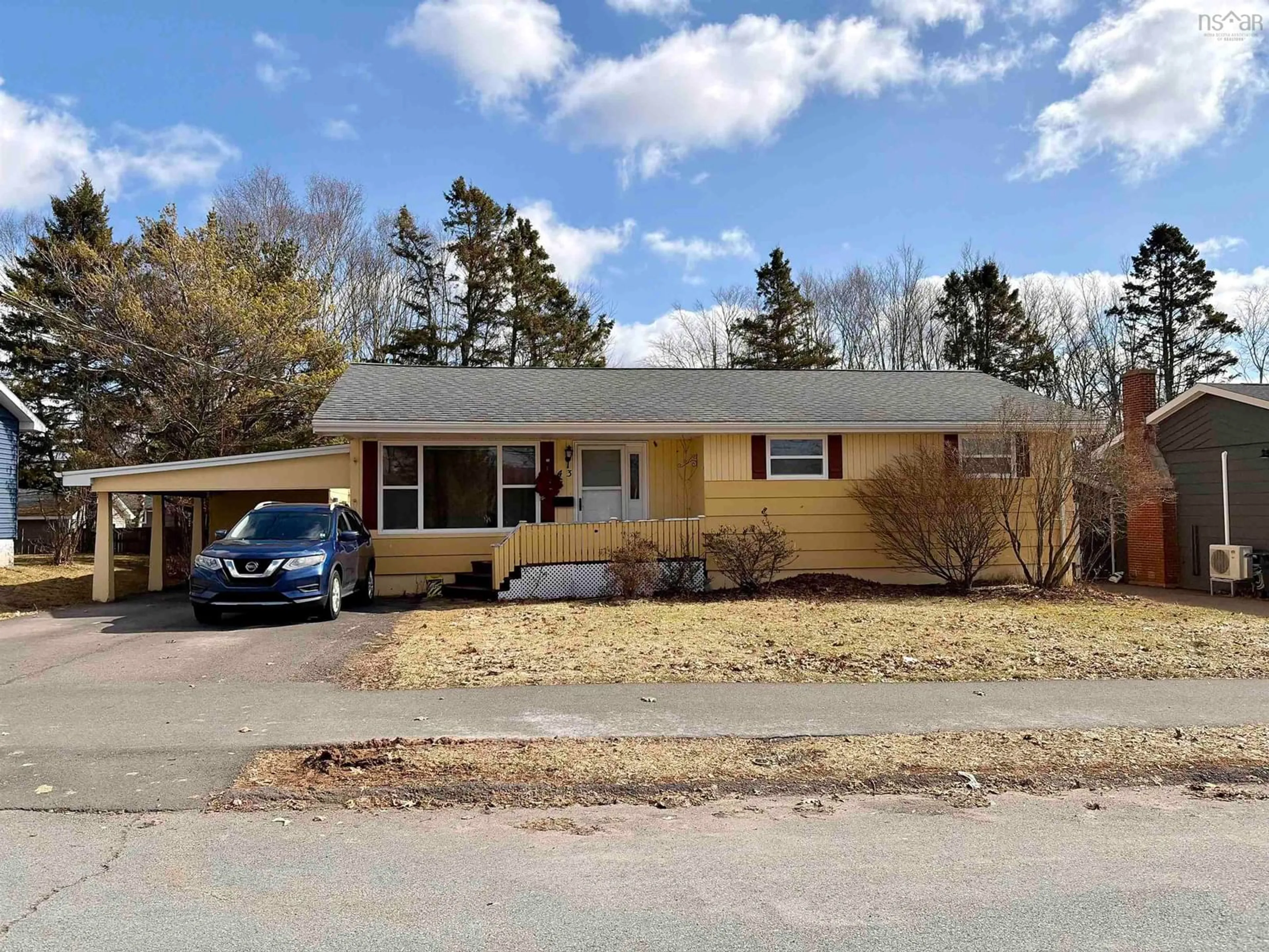 Home with vinyl exterior material, street for 43 Maple Blvd, Bible Hill Nova Scotia B2N 4N4