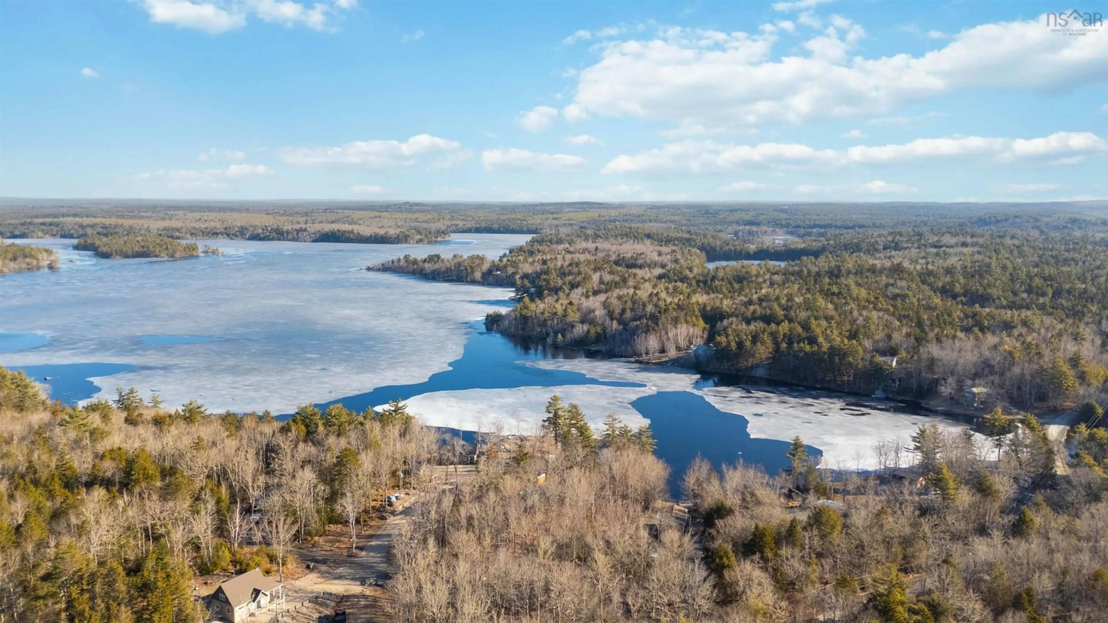 A pic from outside/outdoor area/front of a property/back of a property/a pic from drone, water/lake/river/ocean view for 818 Narrows Rd, Labelle Nova Scotia B4V 8V1