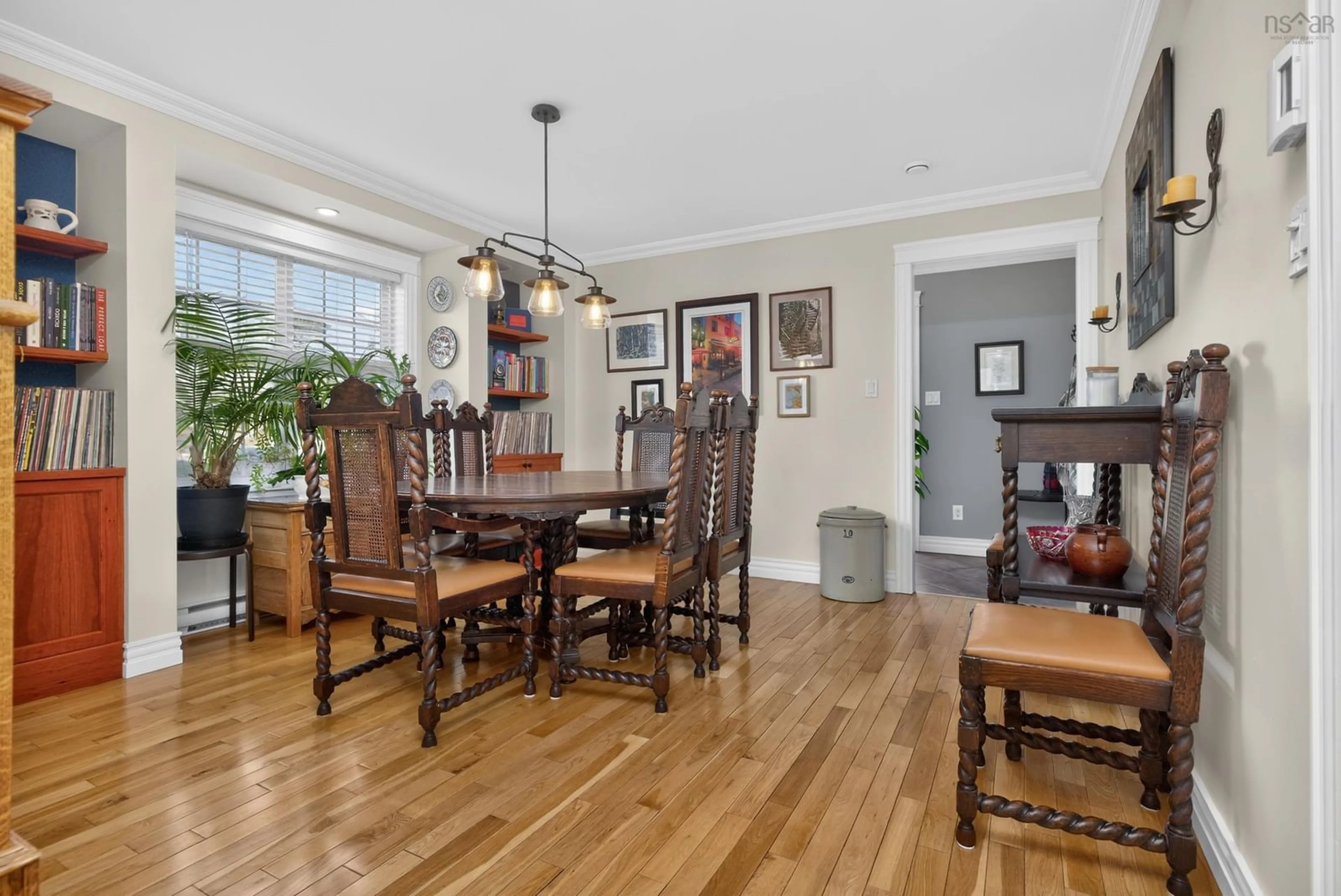 Dining room, wood/laminate floor for 132 B&C Prince Albert Rd, Dartmouth Nova Scotia B2Y 1M6