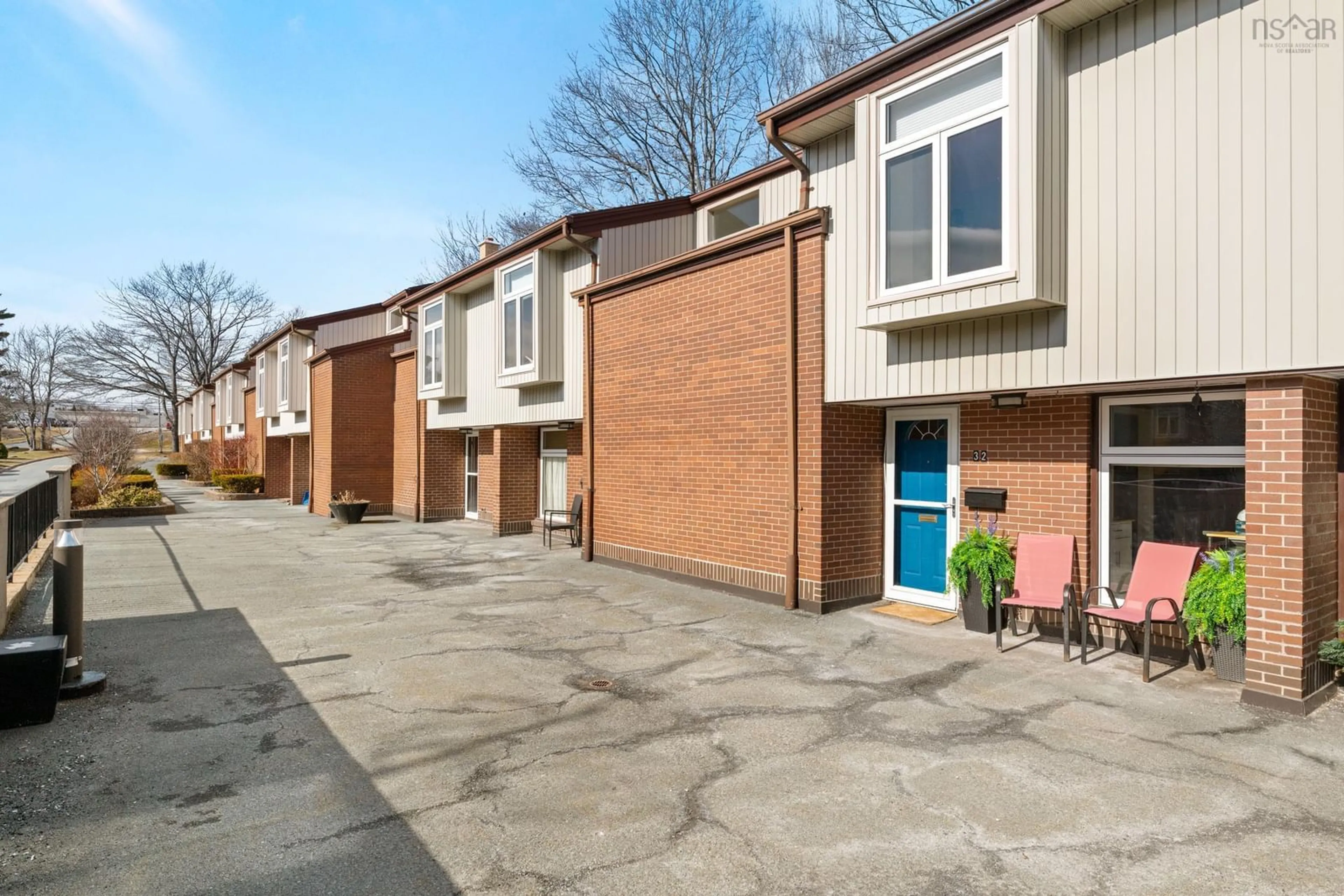 A pic from outside/outdoor area/front of a property/back of a property/a pic from drone, street for 32 Garden Court Terr, Dartmouth Nova Scotia B3A 3S6