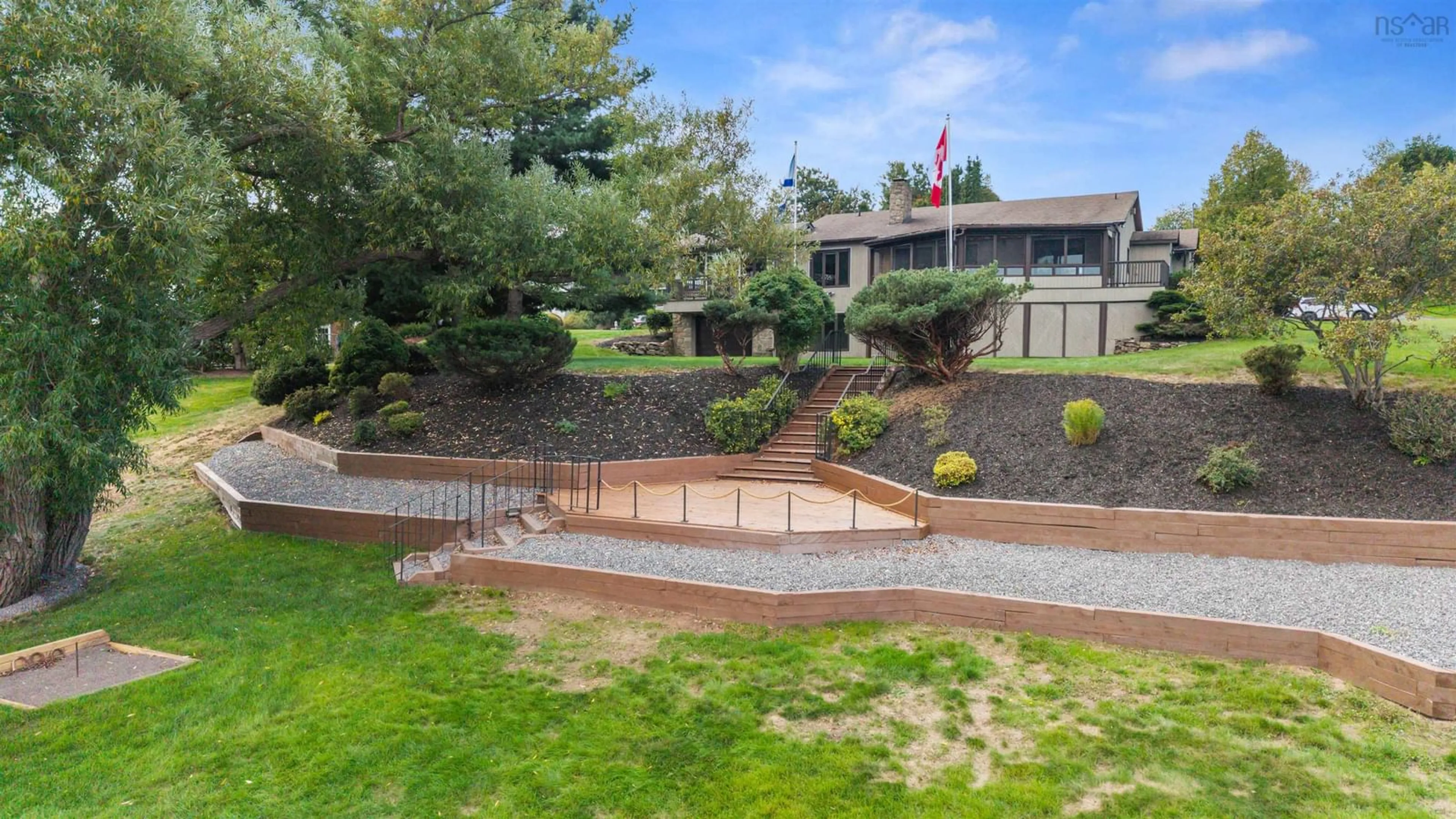 A pic from outside/outdoor area/front of a property/back of a property/a pic from drone, mountain view for 489 Terrace St, New Glasgow Nova Scotia B2H 5J6