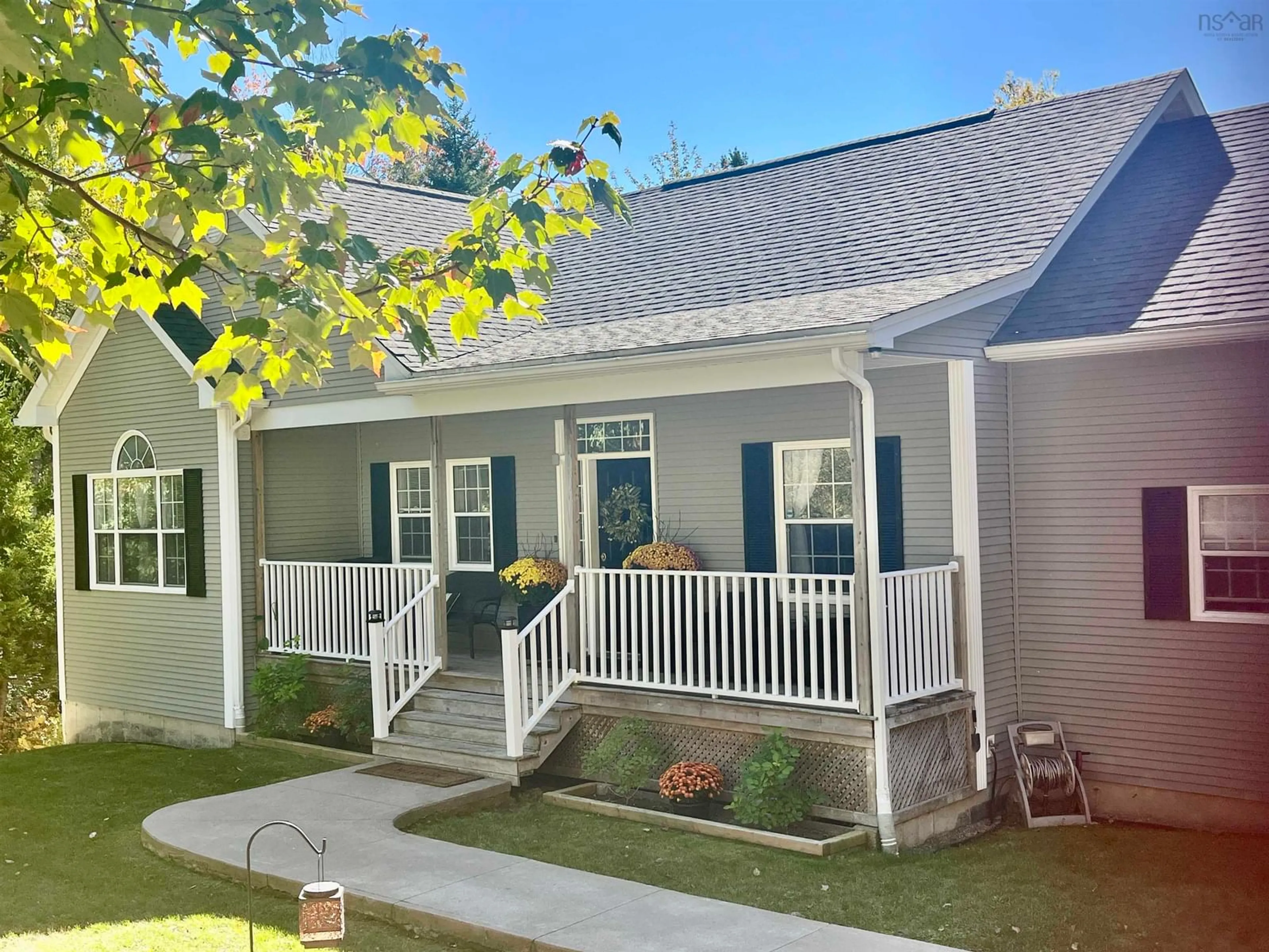 Home with vinyl exterior material, street for 19 Hartland Dr, Grand Lake Nova Scotia B2T 1B5