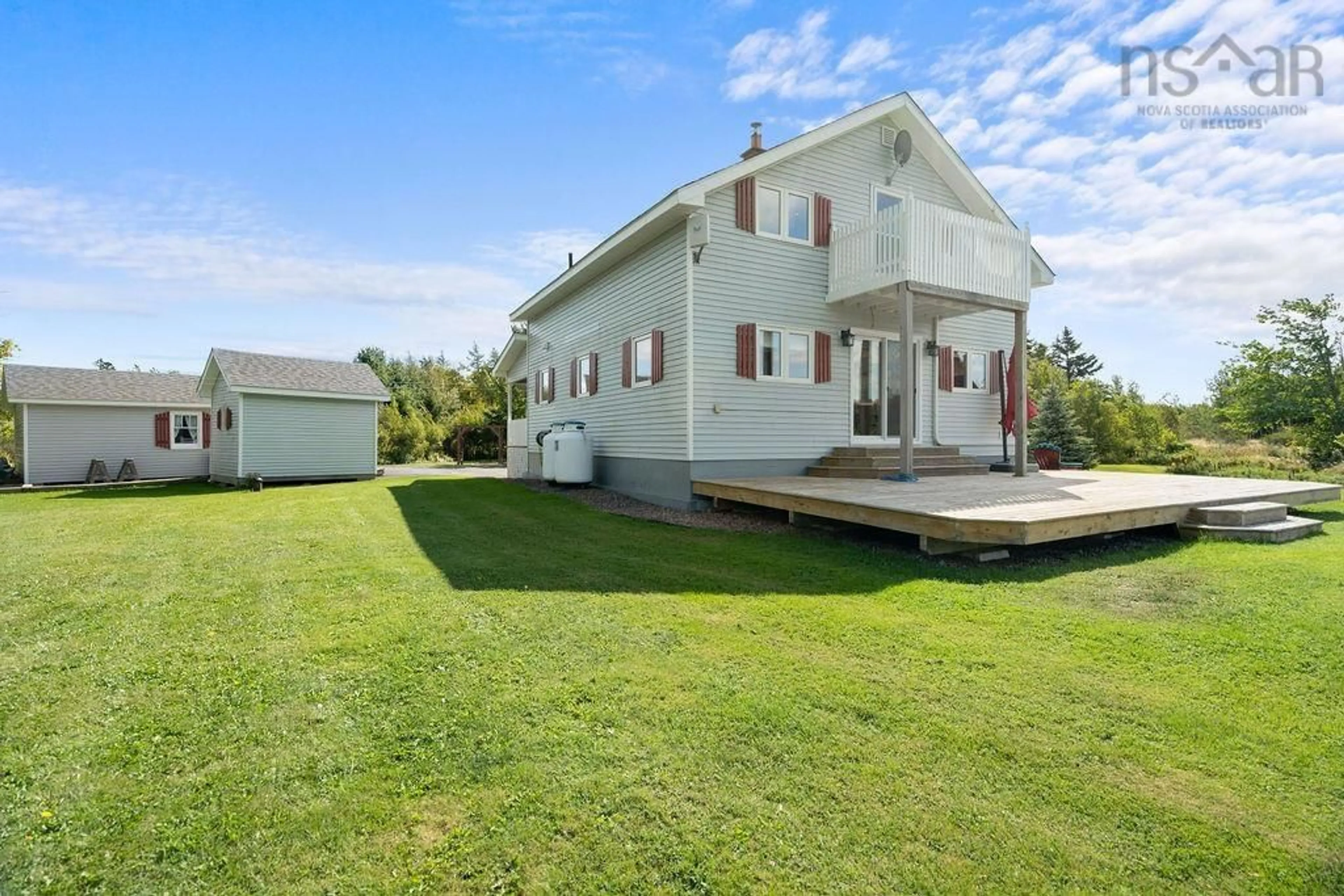 A pic from outside/outdoor area/front of a property/back of a property/a pic from drone, water/lake/river/ocean view for 93 Tidnish Head Lane, Tidnish Cross Roads Nova Scotia B4H 3K9