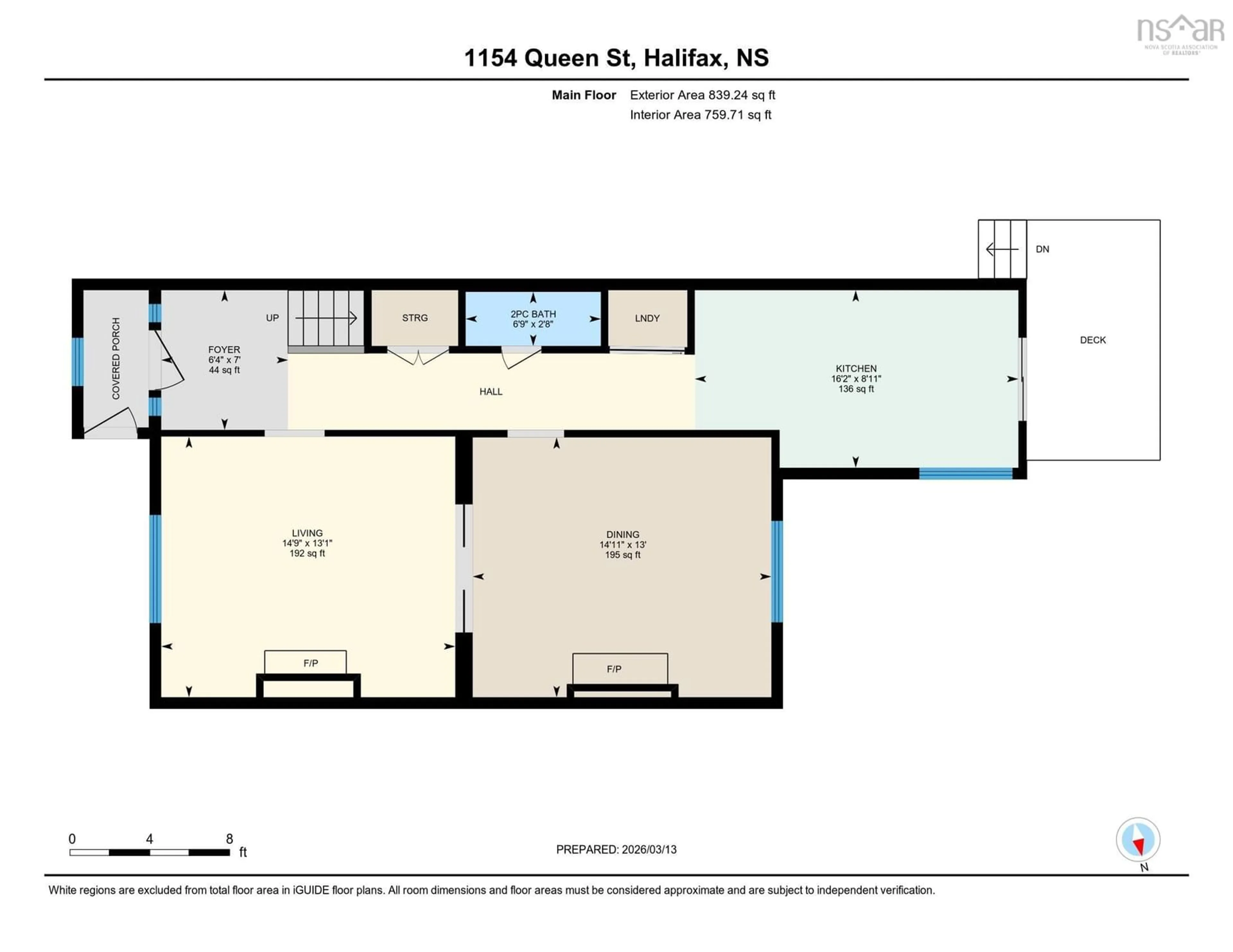 Floor plan for 1154 - 1156 Queen St, Halifax Nova Scotia B3H 2S3