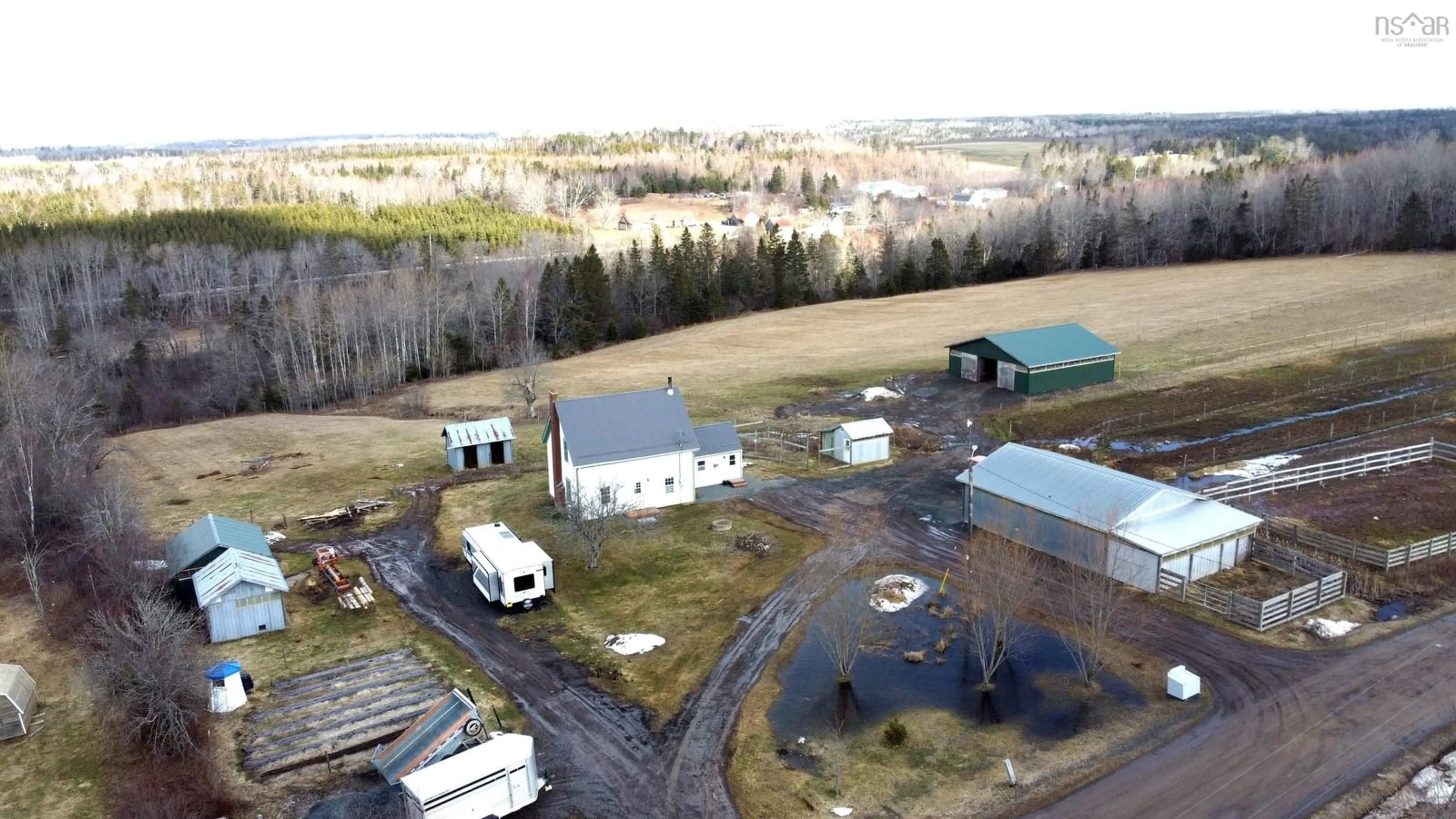 A pic from outside/outdoor area/front of a property/back of a property/a pic from drone, unknown for 119 William Mcculloch, Upper Kennetcook Rd, Upper Kennetcook Nova Scotia B0N 1T0