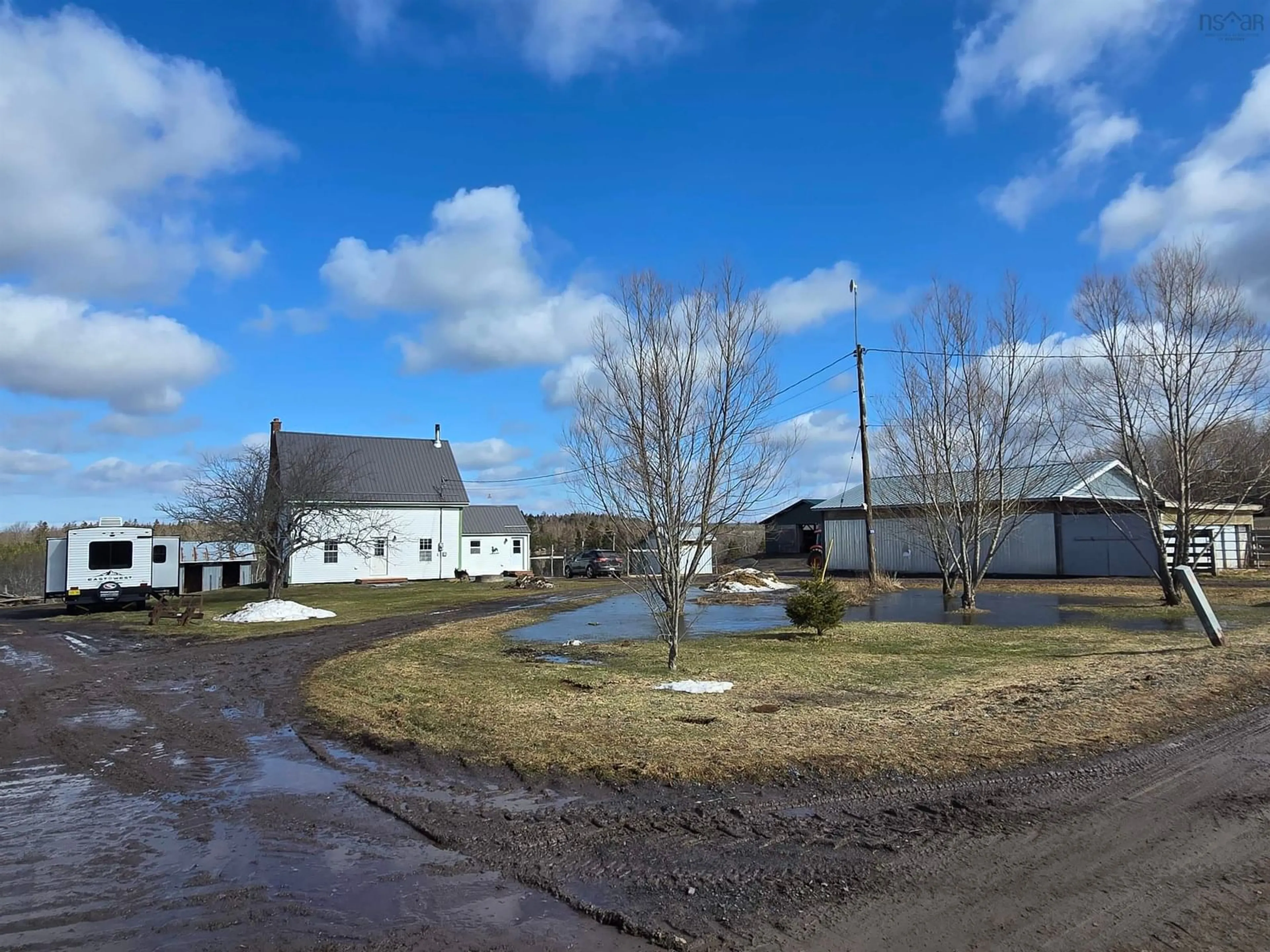 A pic from outside/outdoor area/front of a property/back of a property/a pic from drone, street for 119 William Mcculloch, Upper Kennetcook Rd, Upper Kennetcook Nova Scotia B0N 1T0