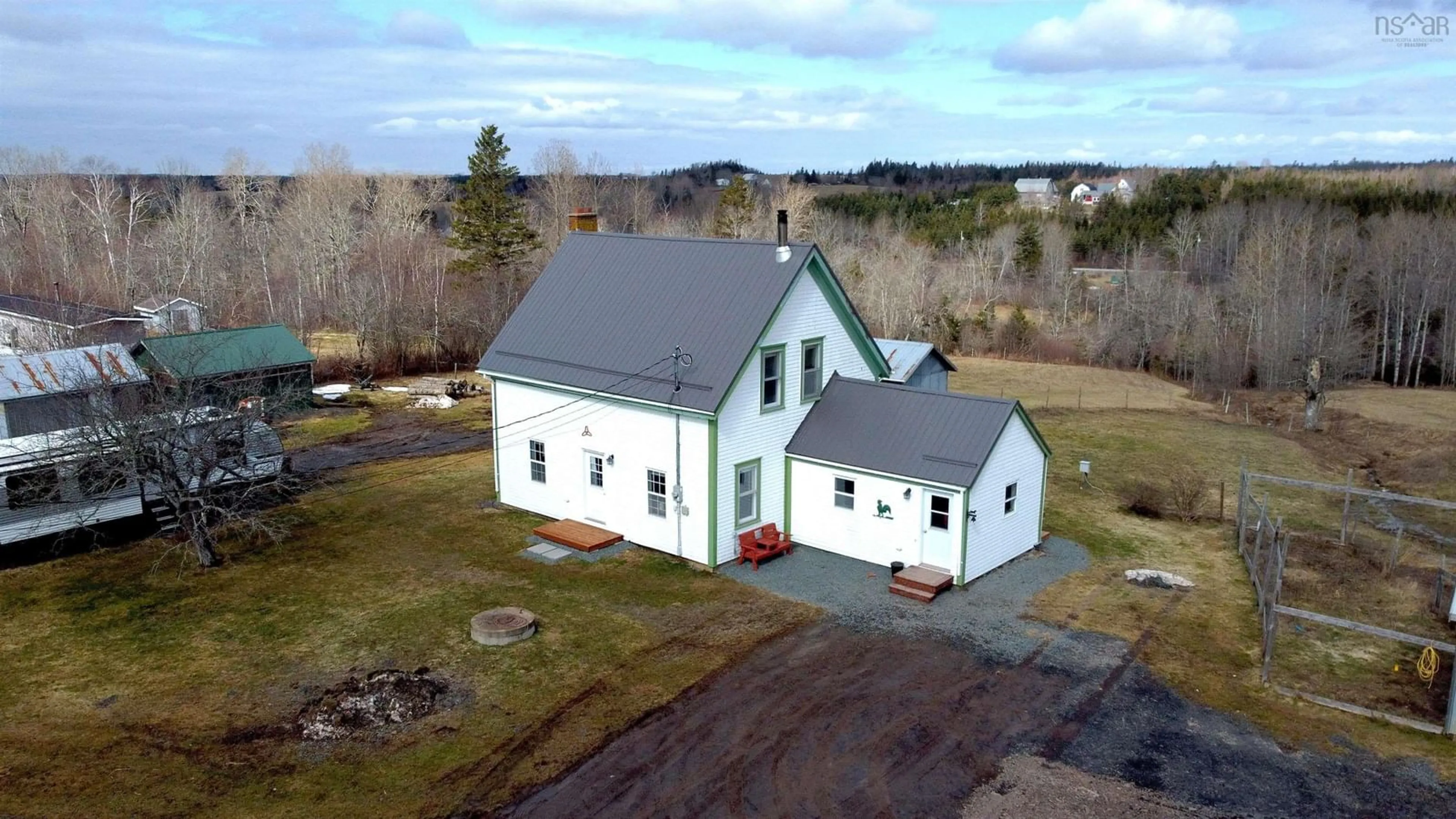 A pic from outside/outdoor area/front of a property/back of a property/a pic from drone, building for 119 William Mcculloch, Upper Kennetcook Rd, Upper Kennetcook Nova Scotia B0N 1T0