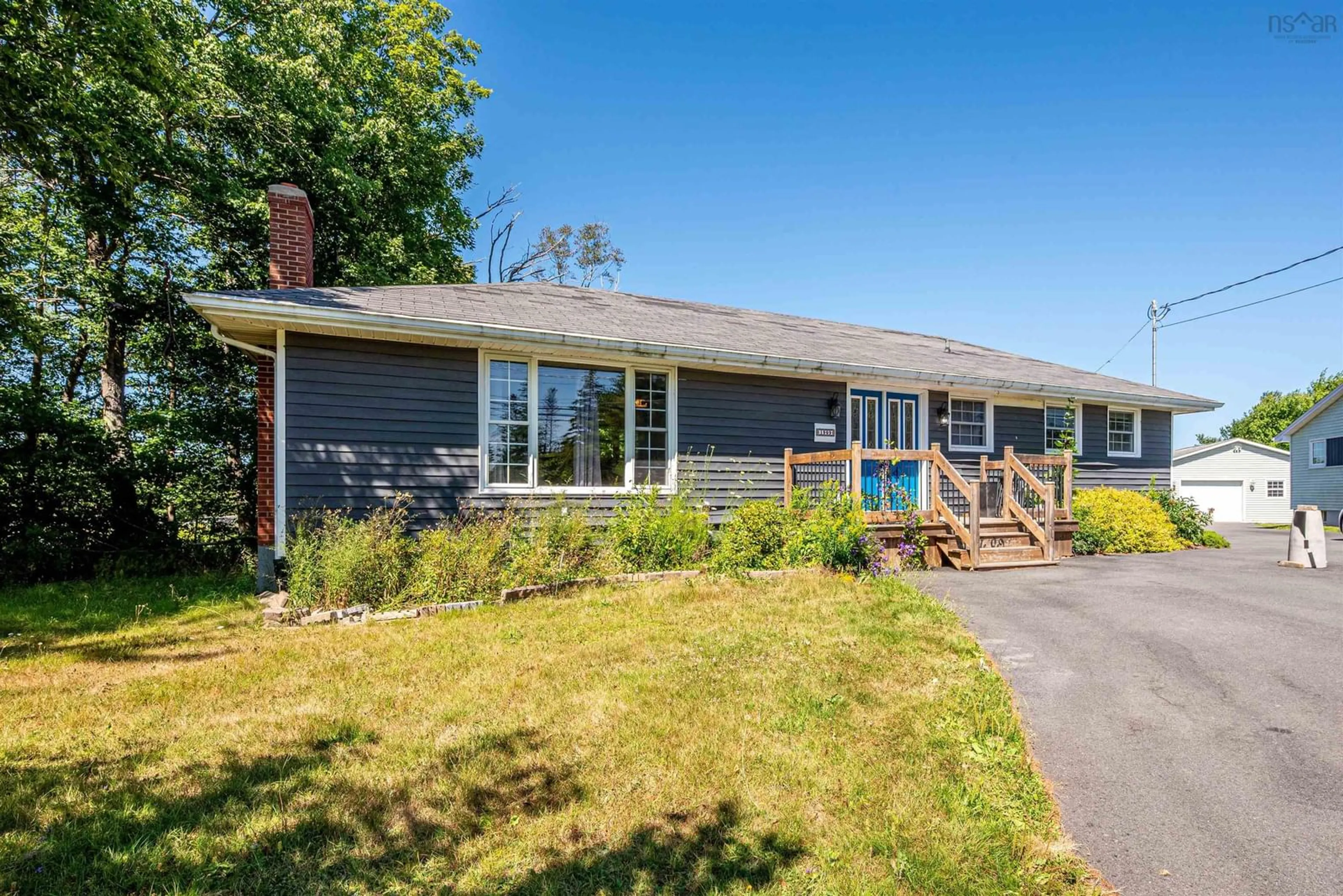 Home with vinyl exterior material, street for 1909 Hammonds Plains Rd, Hammonds Plains Nova Scotia B4B 1P4