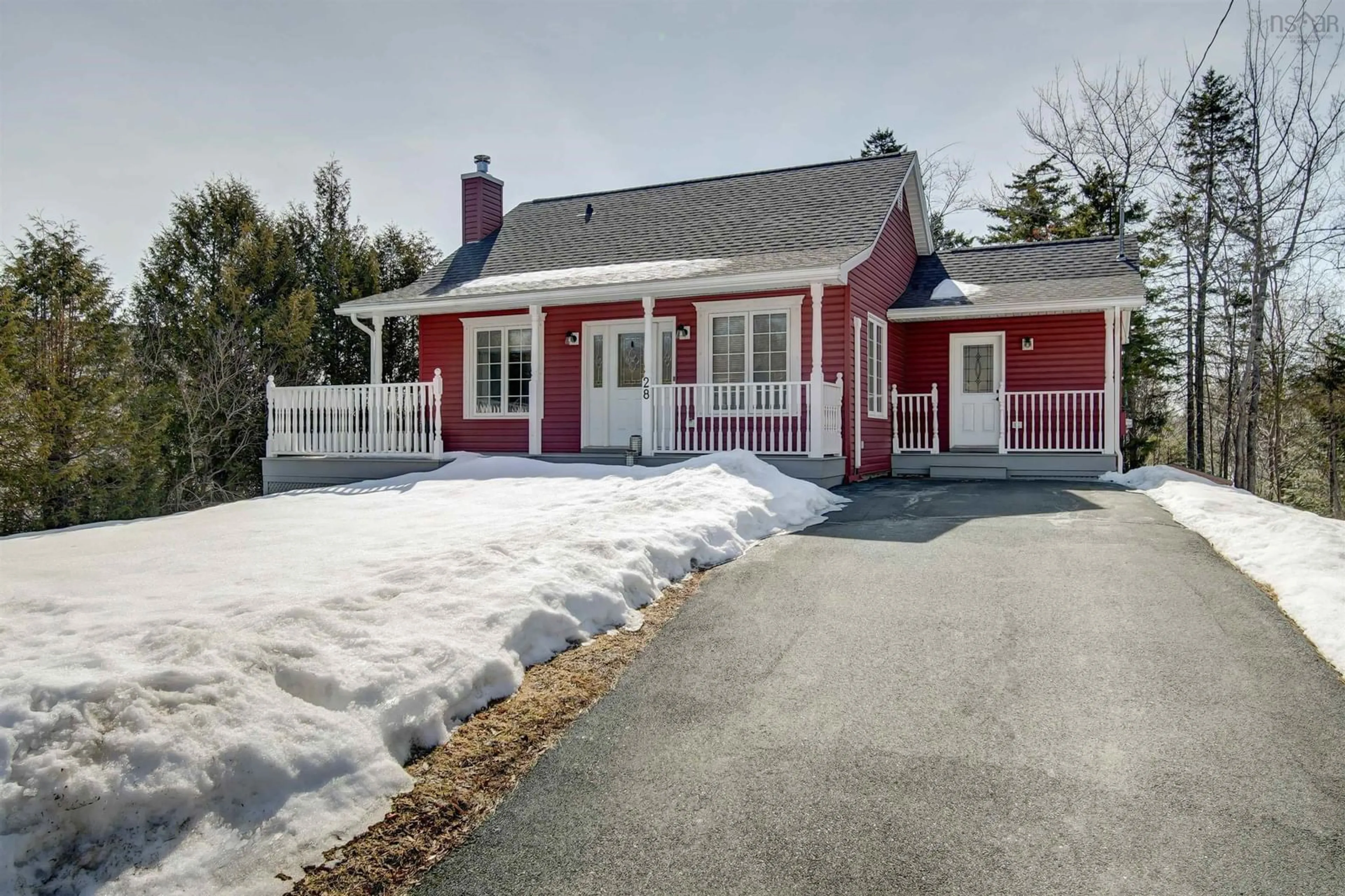 A pic from outside/outdoor area/front of a property/back of a property/a pic from drone, street for 28 Feller Crt, Middle Sackville Nova Scotia B4E 3M4