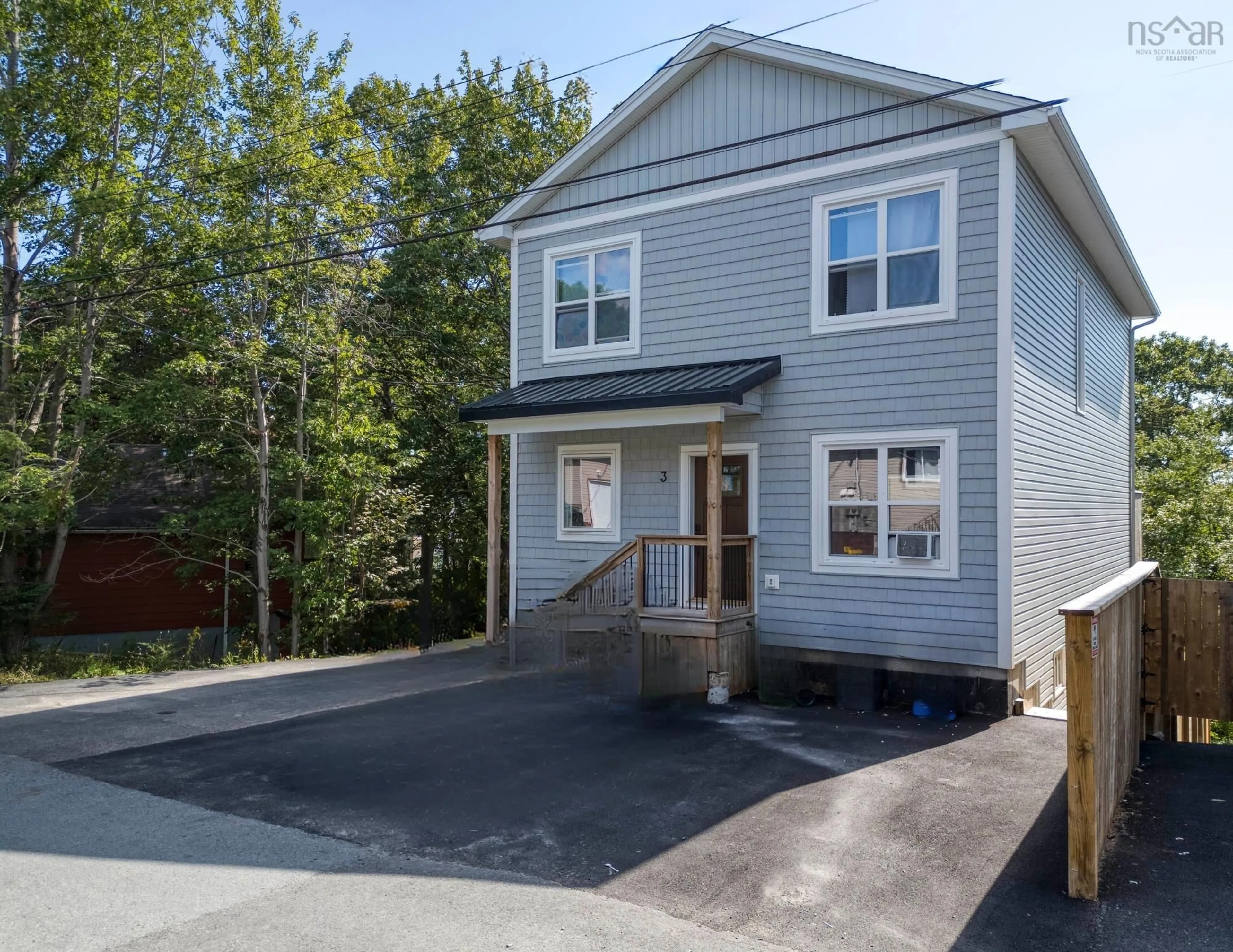 Home with vinyl exterior material, street for 3 Hilchie Rd, Dartmouth Nova Scotia B3A 1T5