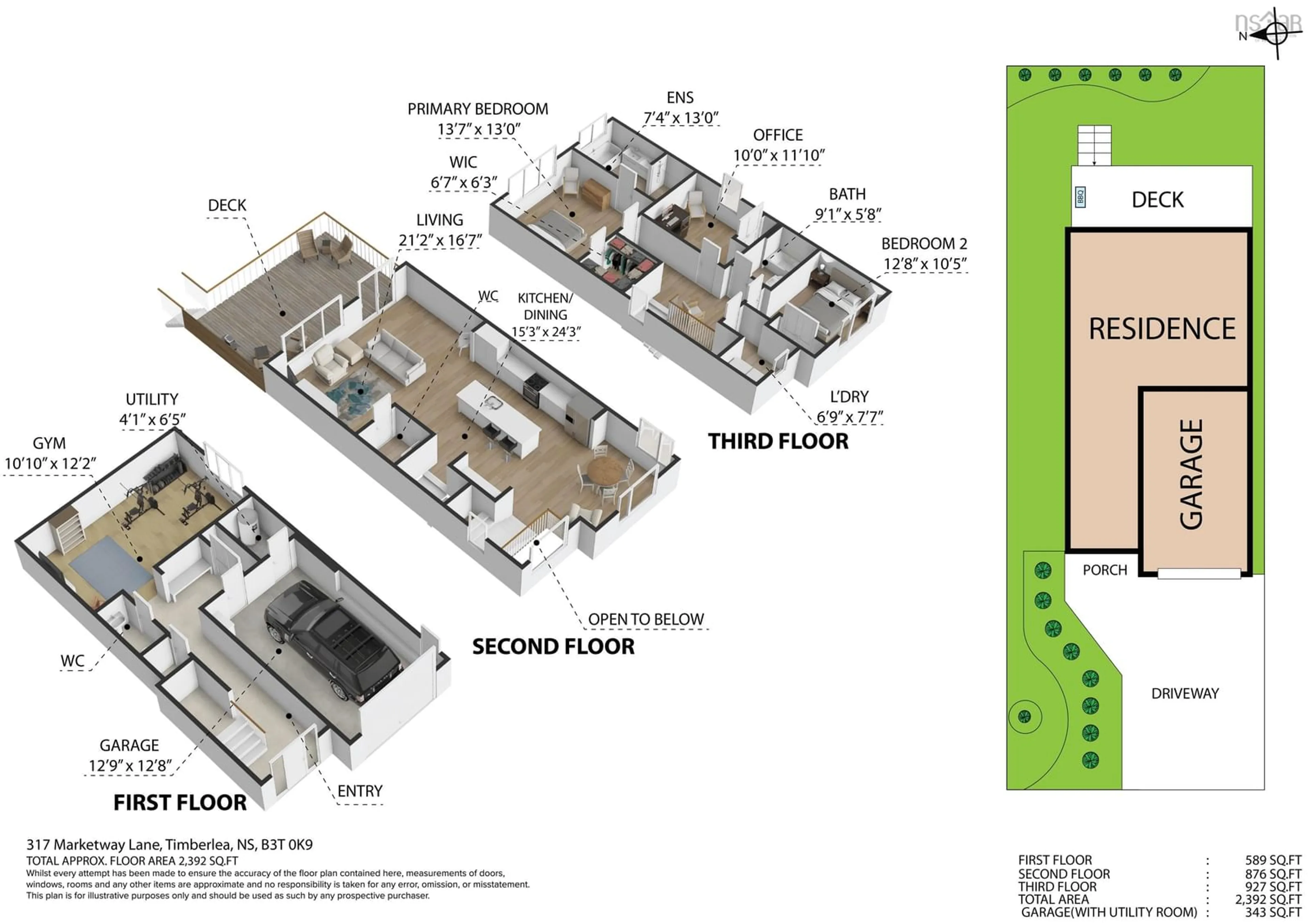 Floor plan for 317 Marketway Lane, Brunello Estates Nova Scotia B3T 0K9