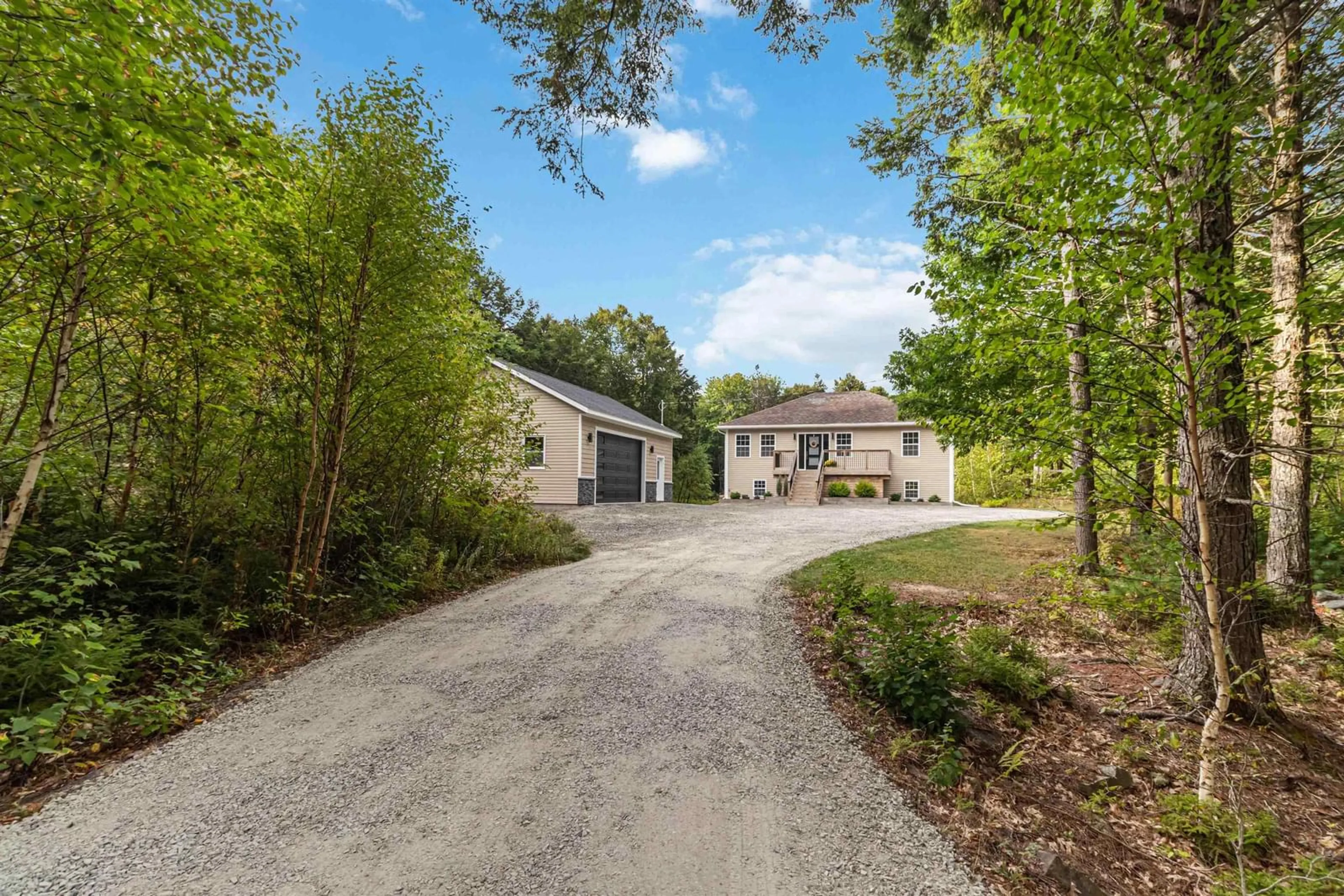 A pic from outside/outdoor area/front of a property/back of a property/a pic from drone, street for 375 Camperdown Rd, Hebbs Cross Nova Scotia B4V 0W9