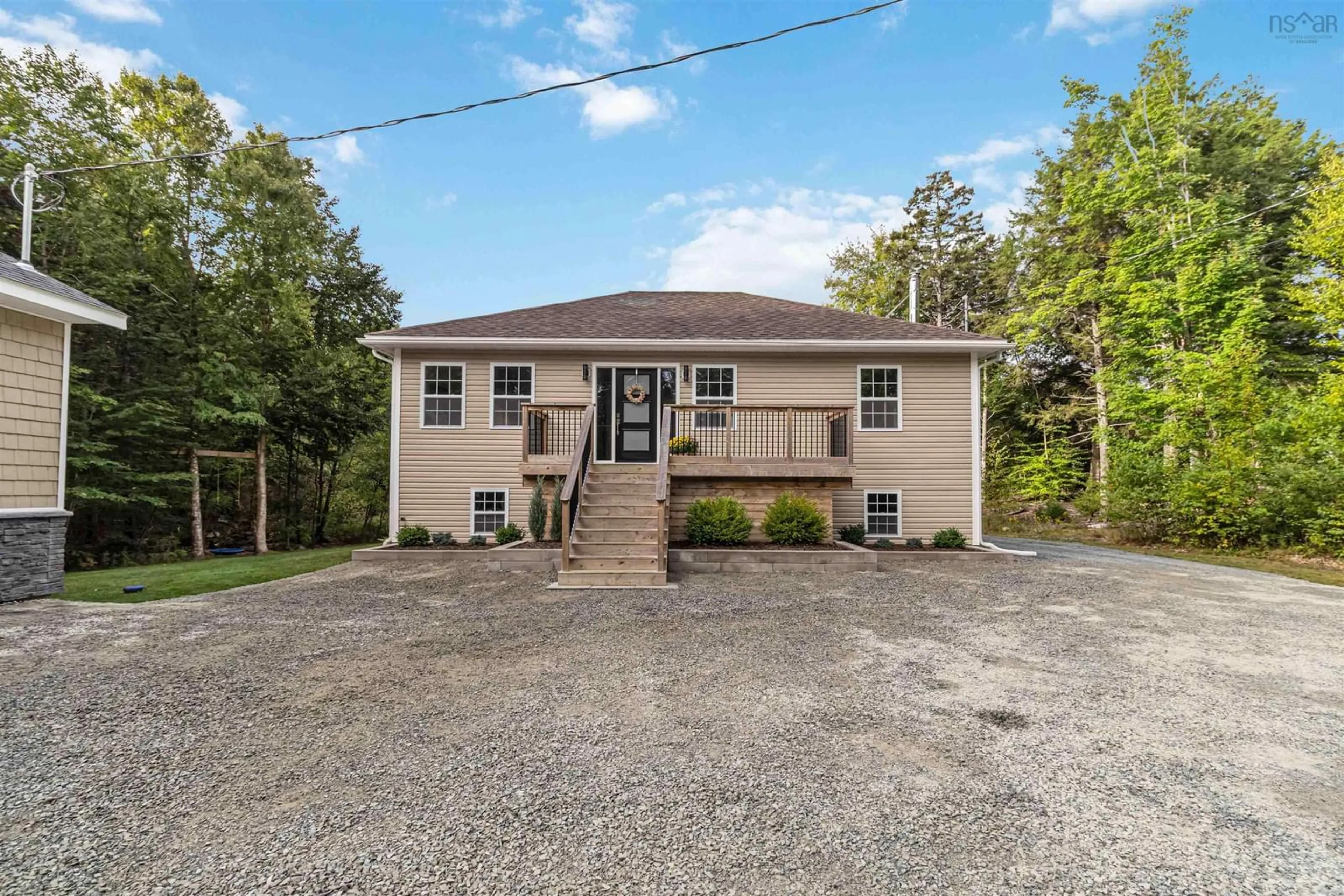 A pic from outside/outdoor area/front of a property/back of a property/a pic from drone, unknown for 375 Camperdown Rd, Hebbs Cross Nova Scotia B4V 0W9