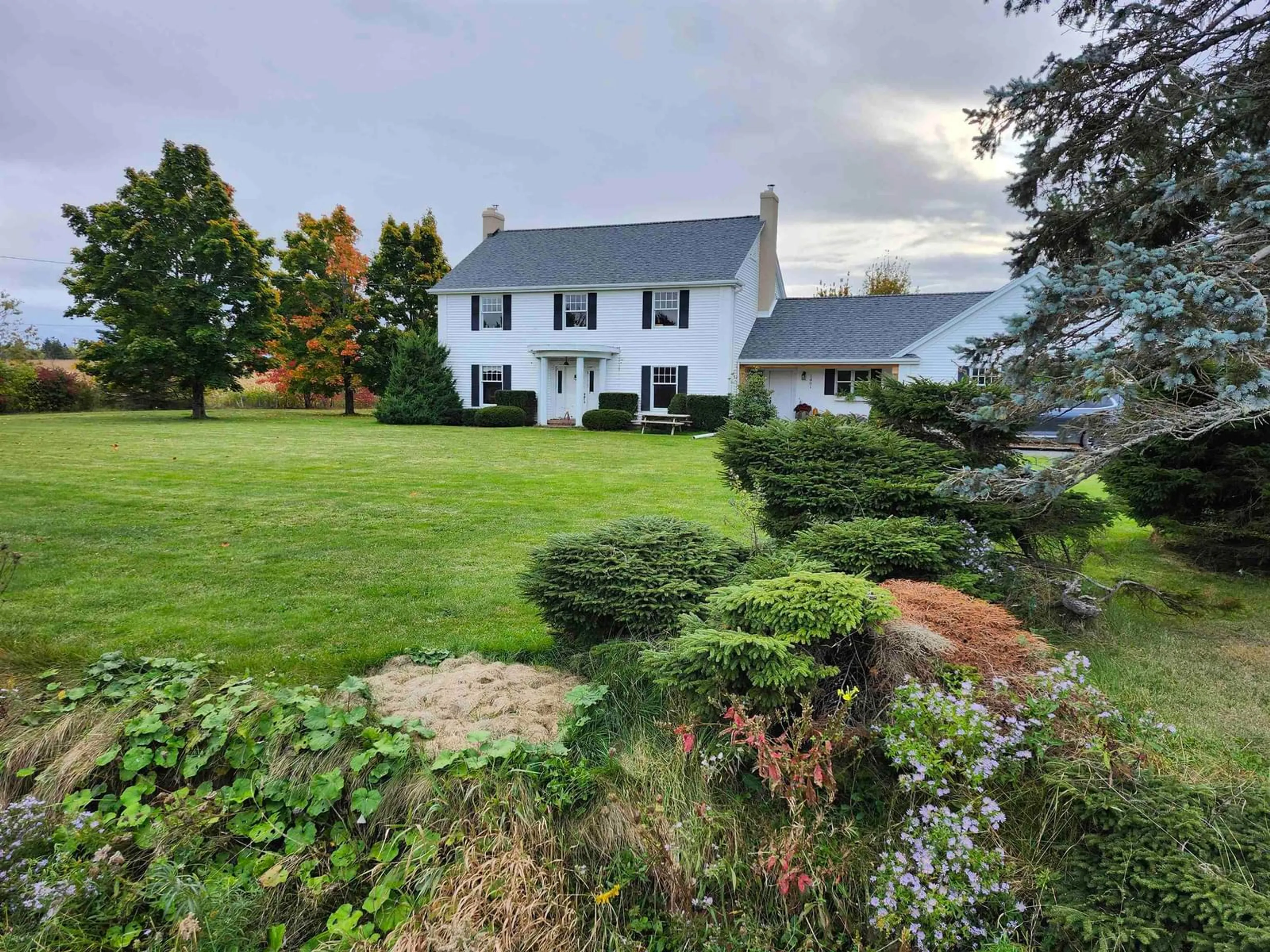 A pic from outside/outdoor area/front of a property/back of a property/a pic from drone, water/lake/river/ocean view for 1461 Highway 360, Garland Nova Scotia B0P 1E0
