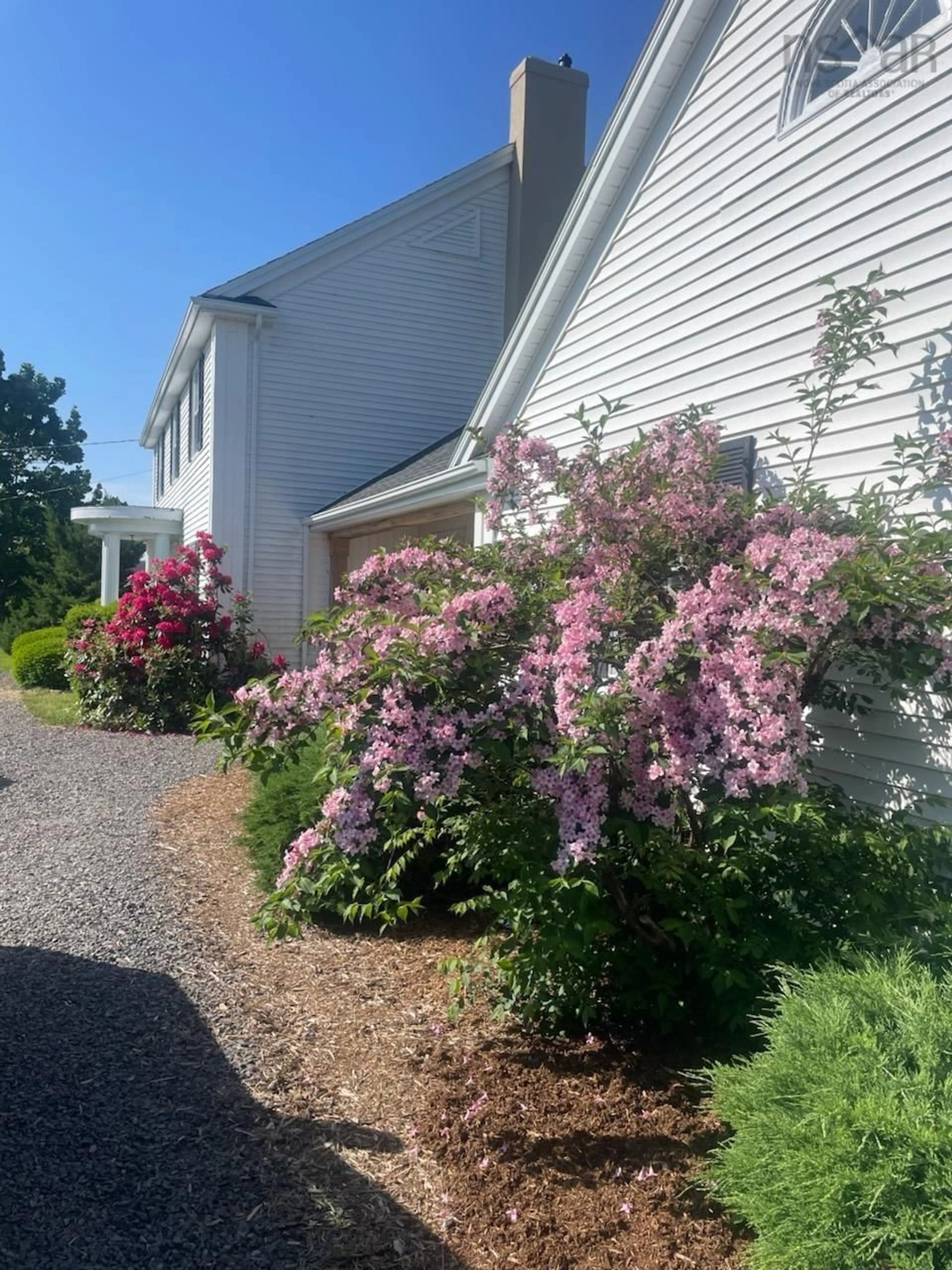 Home with vinyl exterior material, street for 1461 Highway 360, Garland Nova Scotia B0P 1E0
