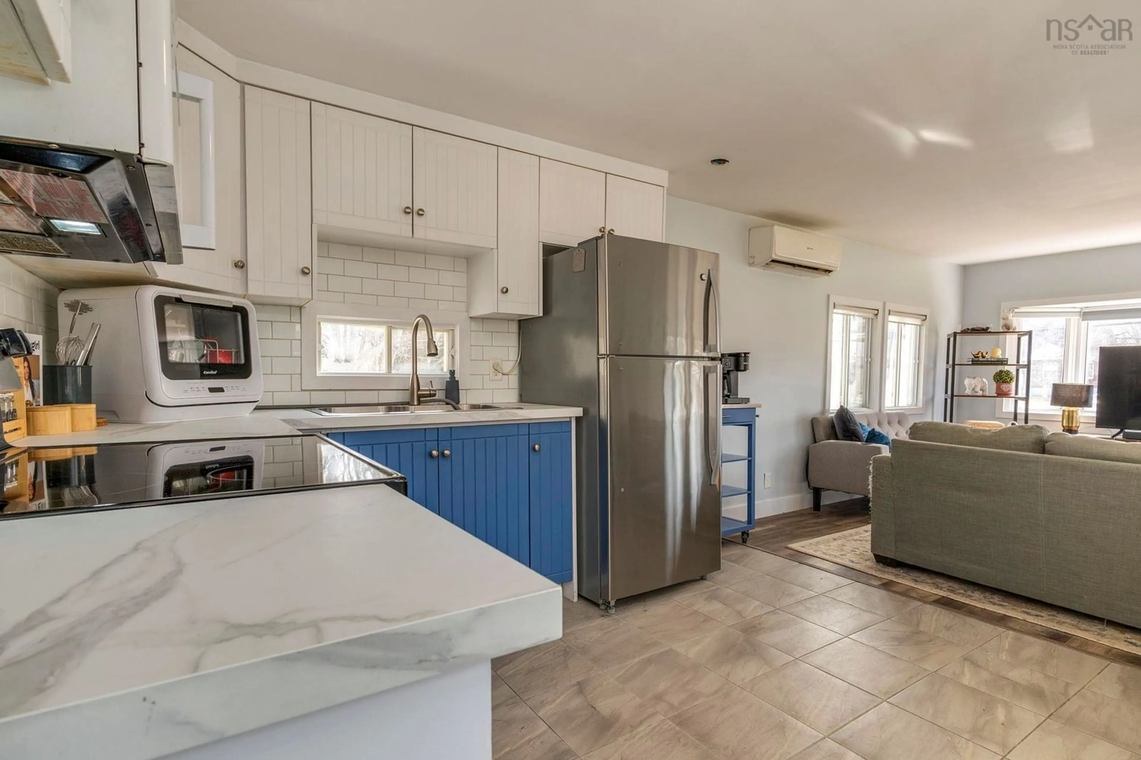 Open concept kitchen, ceramic/tile floor for 1126 Highway 2 Hwy, Lantz Nova Scotia B2S 1M8