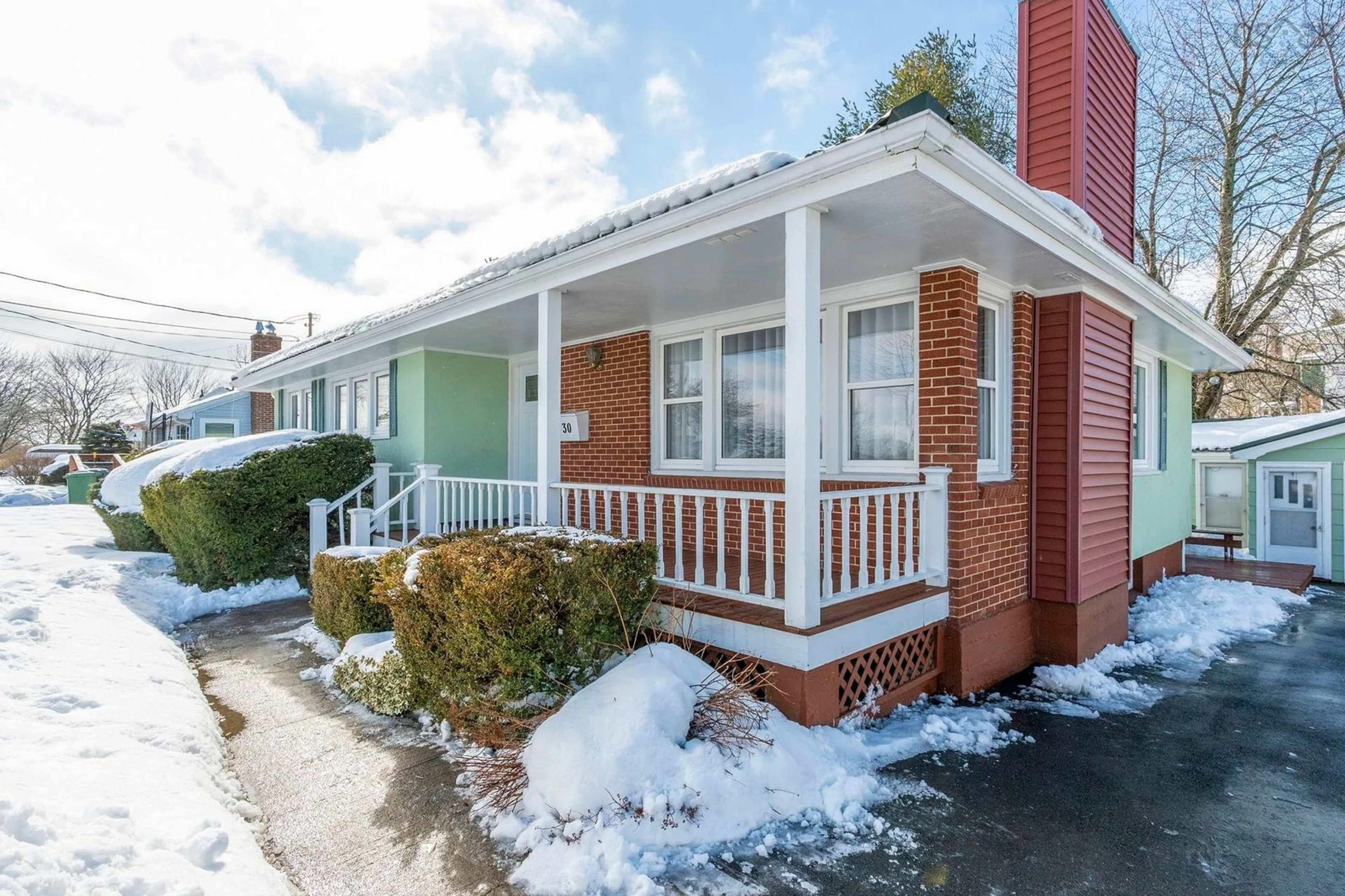 Home with brick exterior material, street for 30 Penhorn Dr, Dartmouth Nova Scotia B2Y 3K3