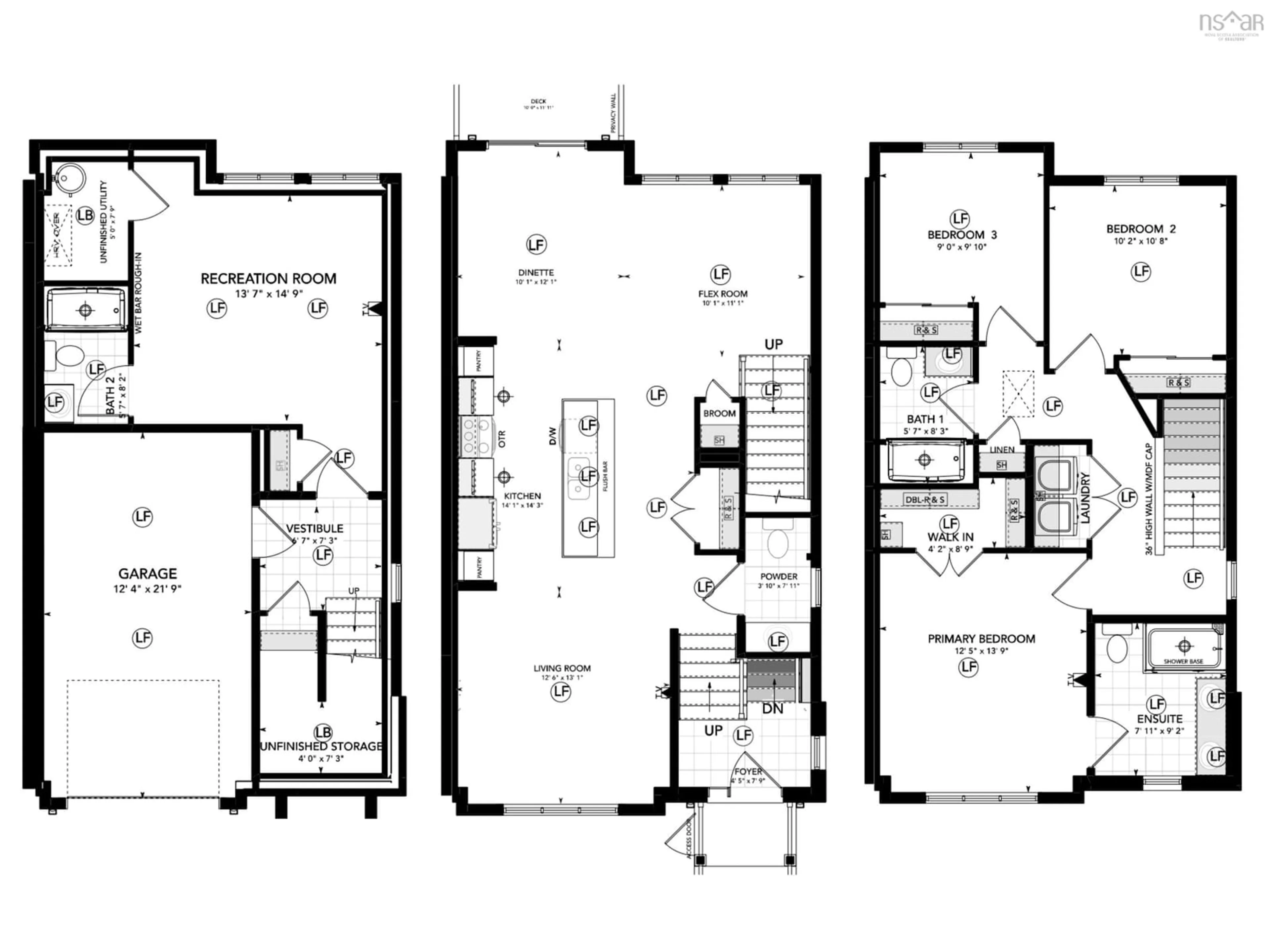 Floor plan for 154 Puncheon Way #PUN67A, West Bedford Nova Scotia B4B 2L1