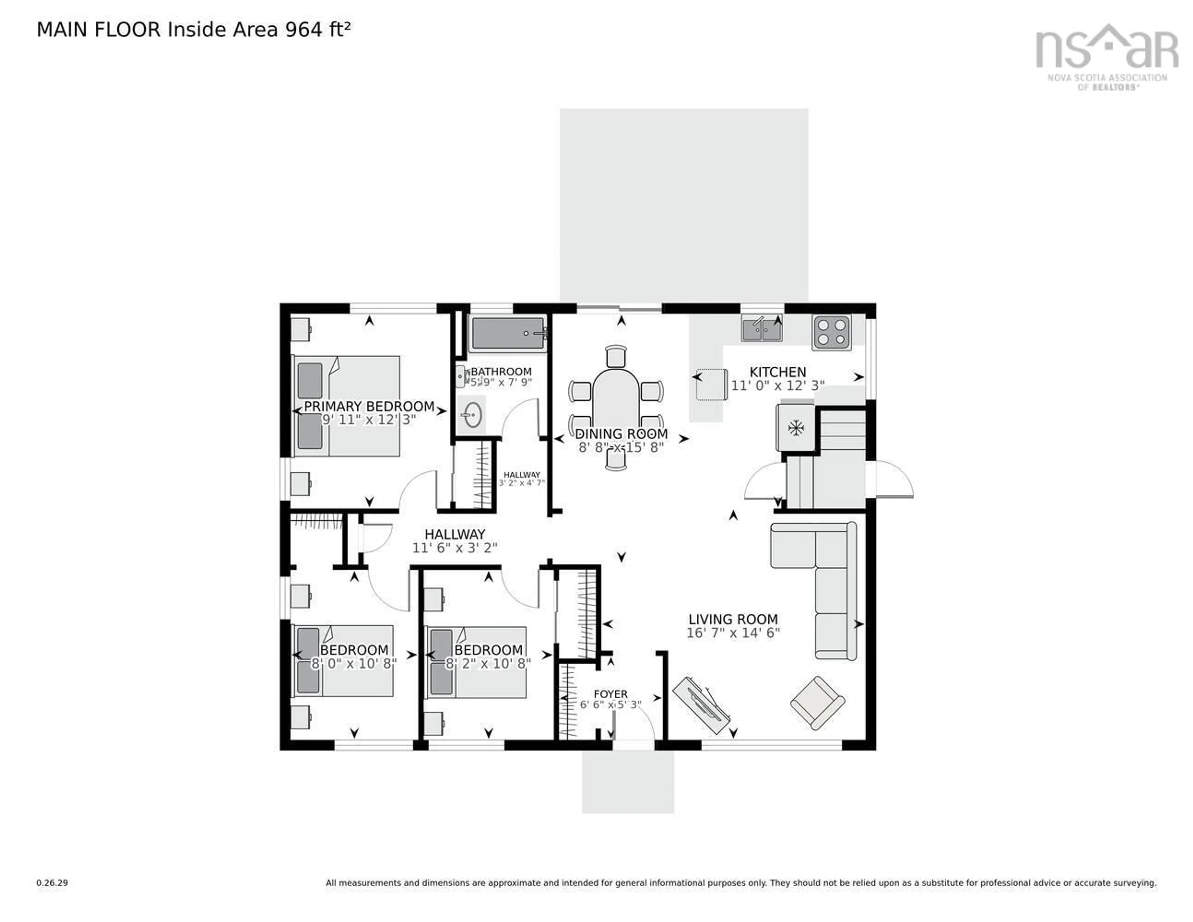 Floor plan for 20 Avon Cres, Halifax Nova Scotia B3R 2E3