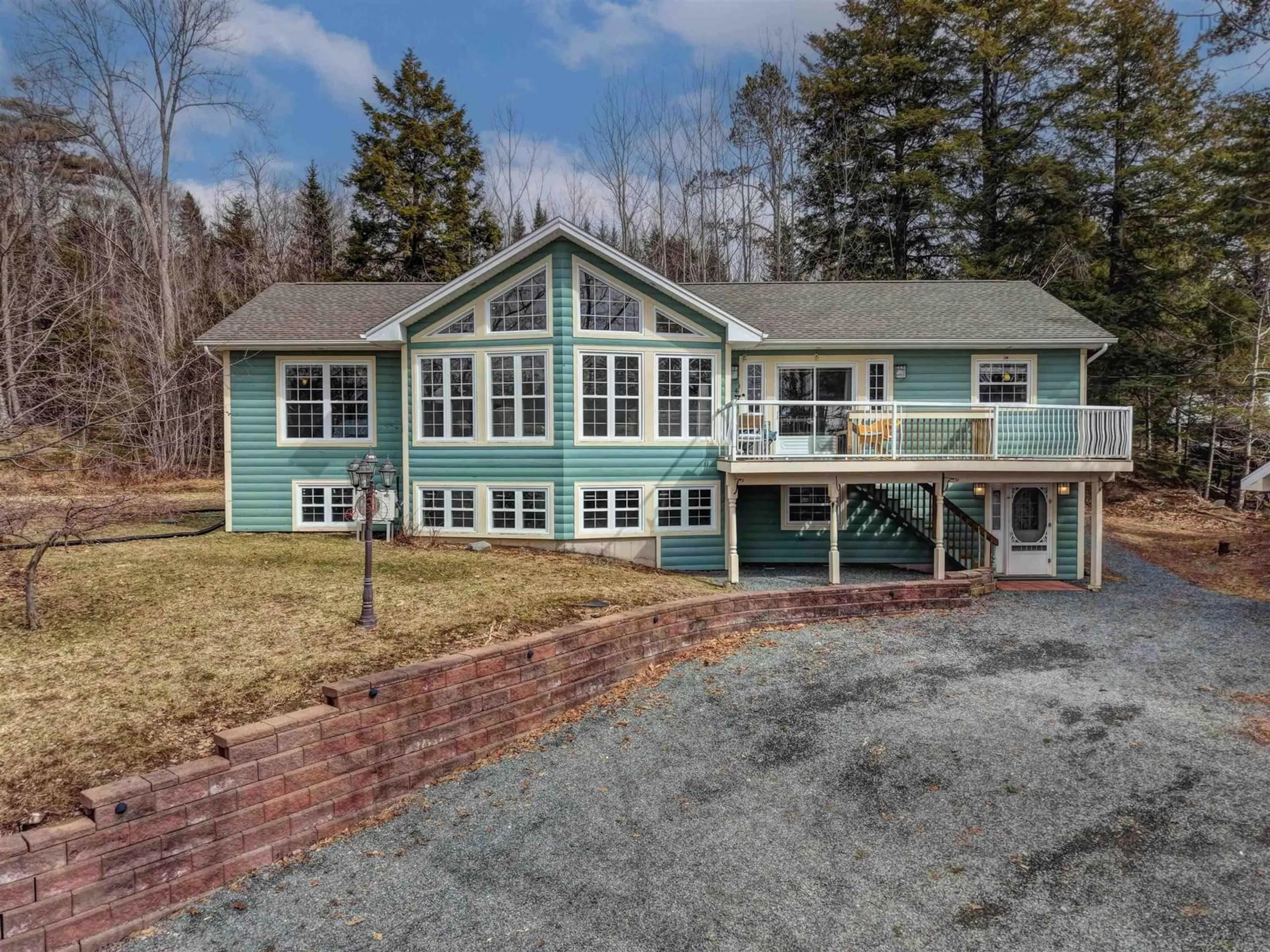 A pic from outside/outdoor area/front of a property/back of a property/a pic from drone, water/lake/river/ocean view for 4038 Highway 2, Fletchers Lake Nova Scotia B2T 1A3