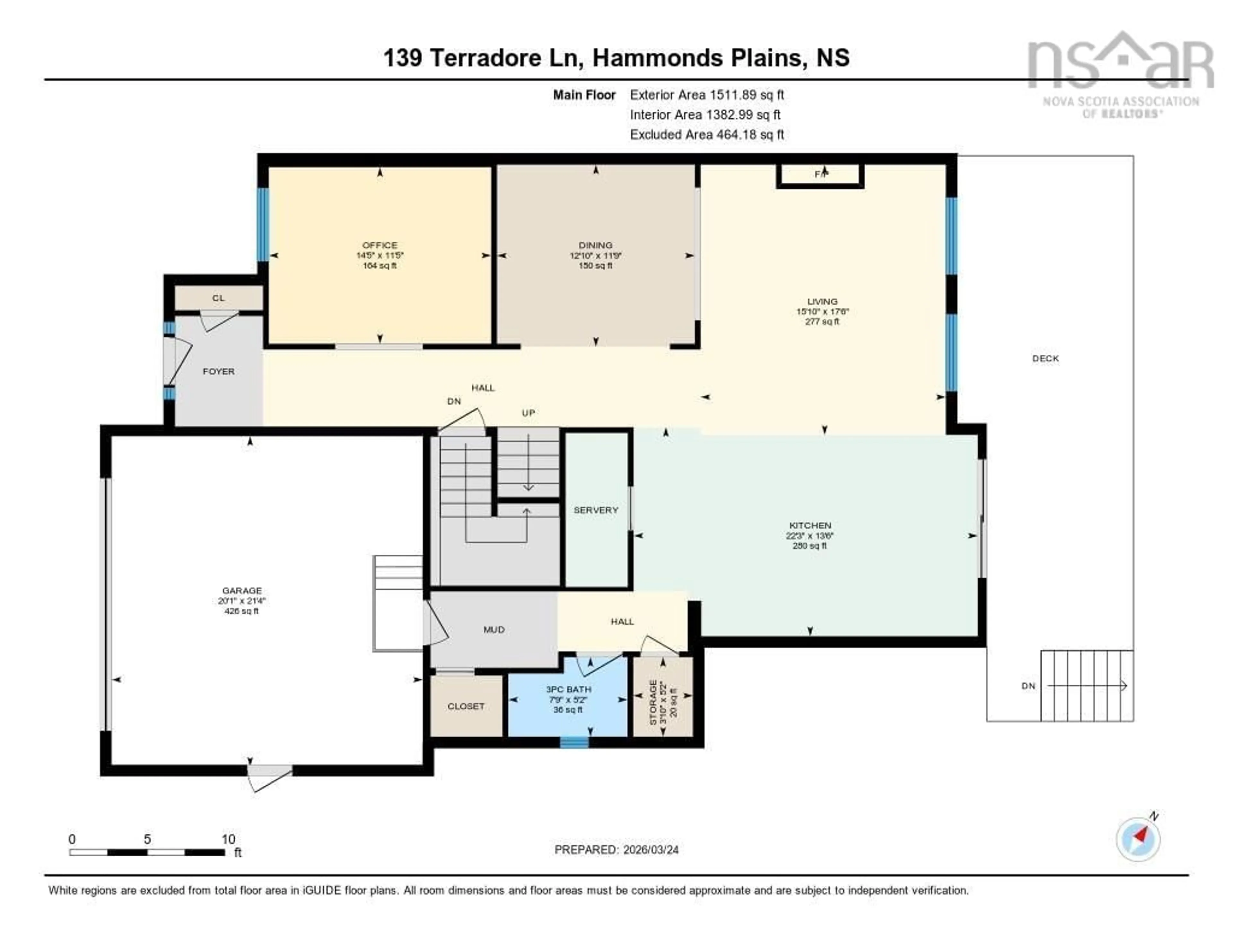 Floor plan for 139 Terradore Lane, Bedford Nova Scotia B4B 2N5