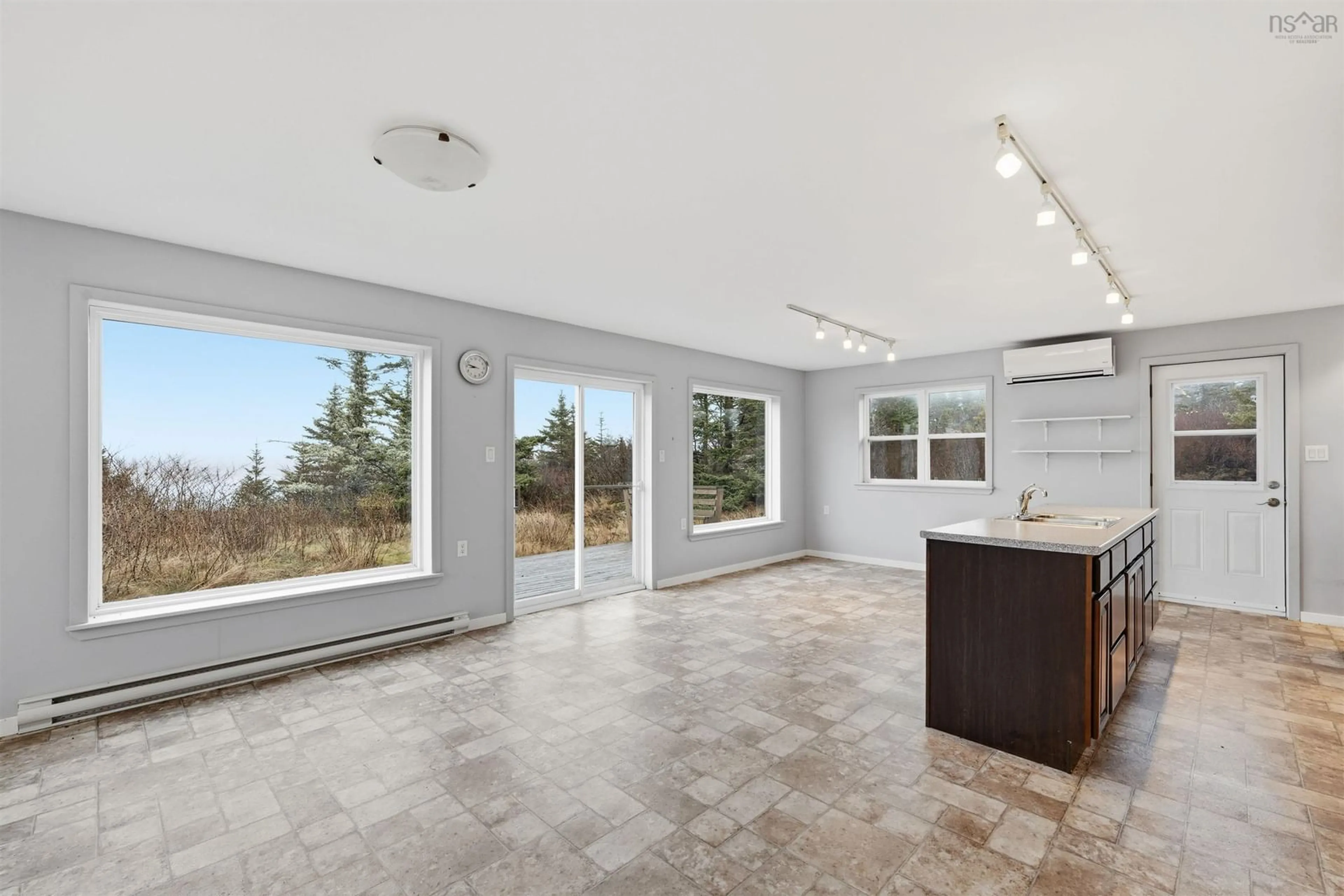 Open concept kitchen, ceramic/tile floor for 2034 Lower Prospect Road, Lower Prospect Nova Scotia B3T 1Y8