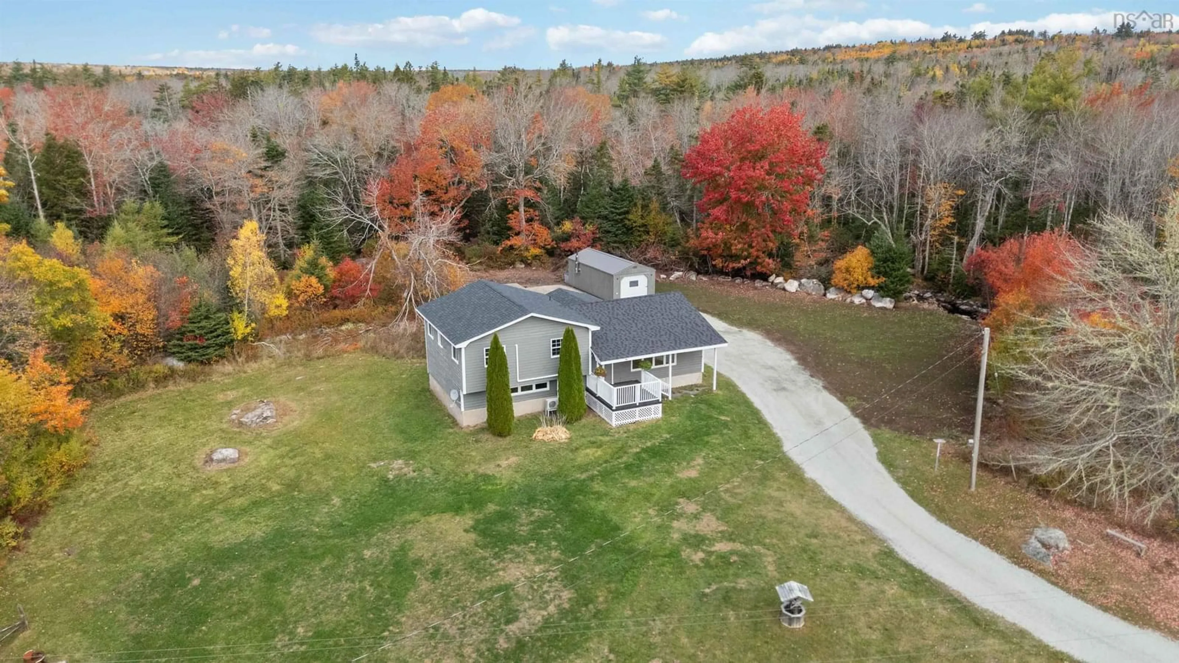 A pic from outside/outdoor area/front of a property/back of a property/a pic from drone, unknown for 10302 Highway 3, Port Joli Nova Scotia B0T 1S0