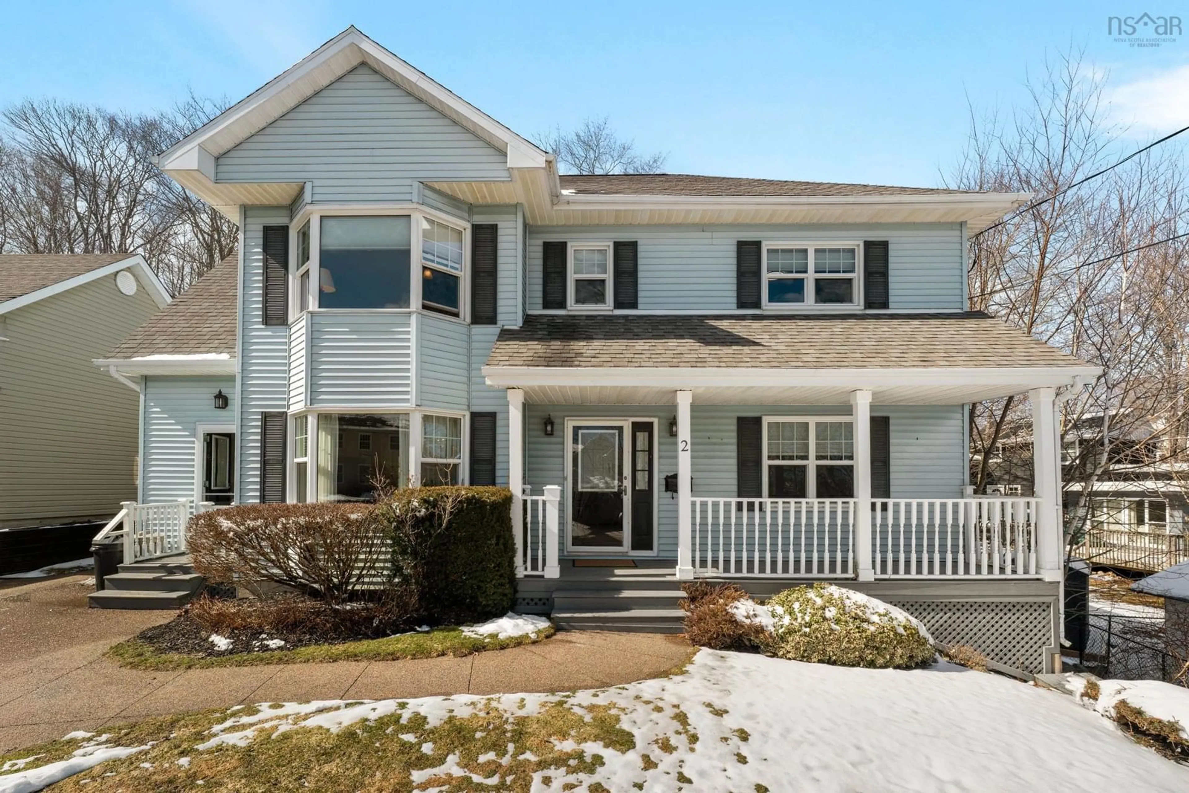 Home with vinyl exterior material, street for 2 Mount Royal Crt, Dartmouth Nova Scotia B3A 4R5