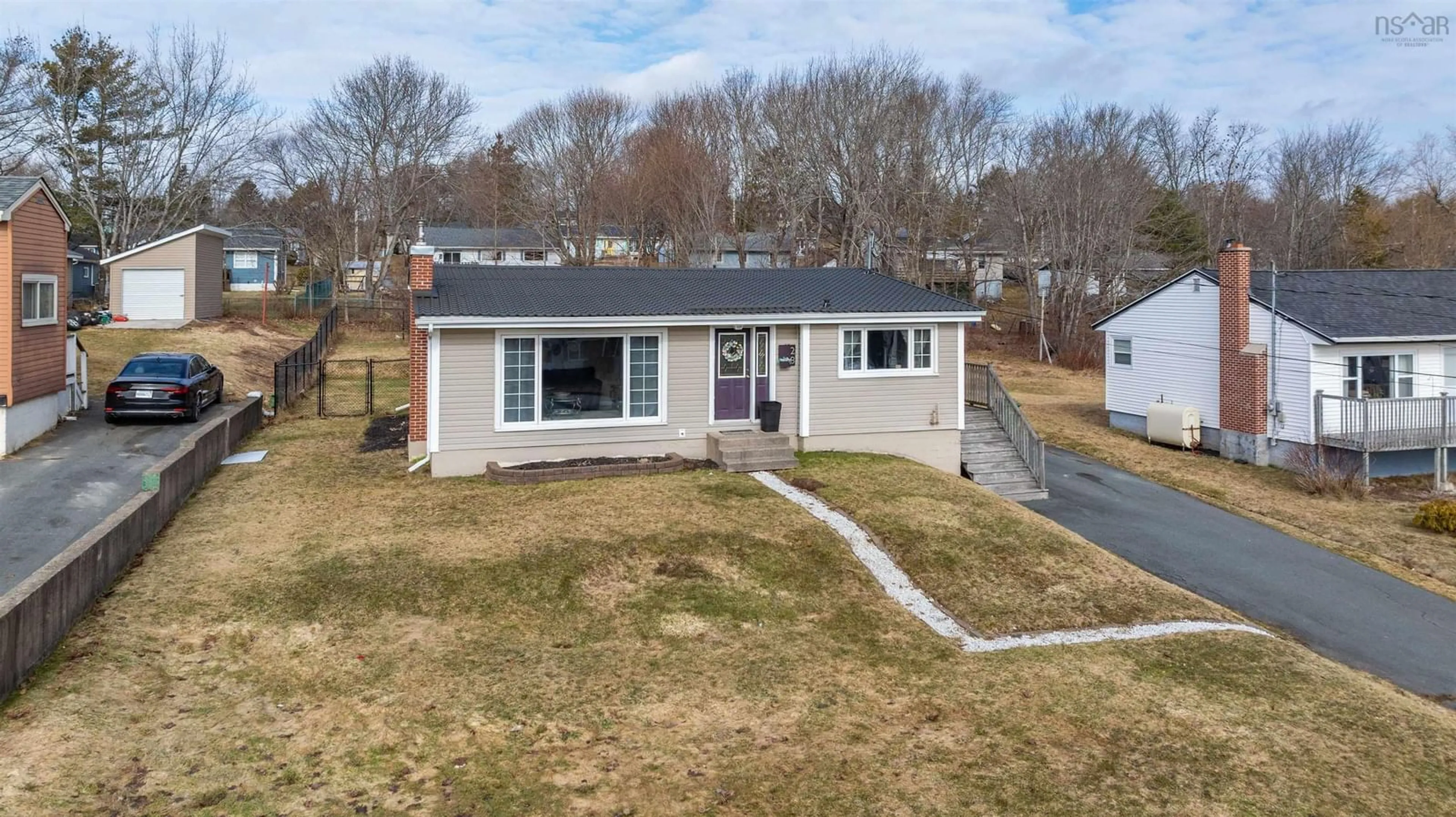 A pic from outside/outdoor area/front of a property/back of a property/a pic from drone, street for 28 Irene Ave, Lower Sackville Nova Scotia B4G 1A5