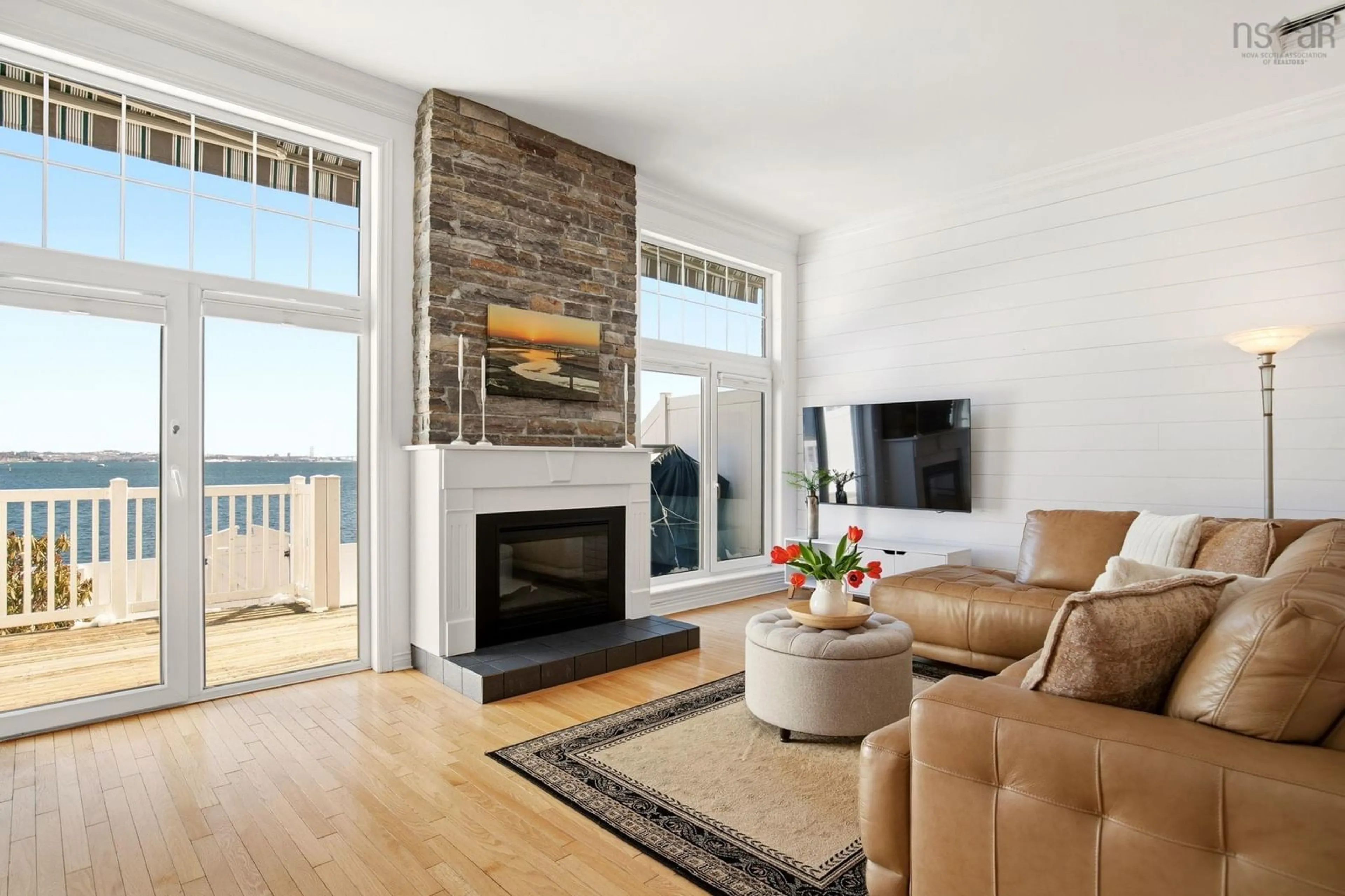 Living room with furniture, wood/laminate floor for 10 A Y Jackson Crt, Bedford Nova Scotia B4A 4B4
