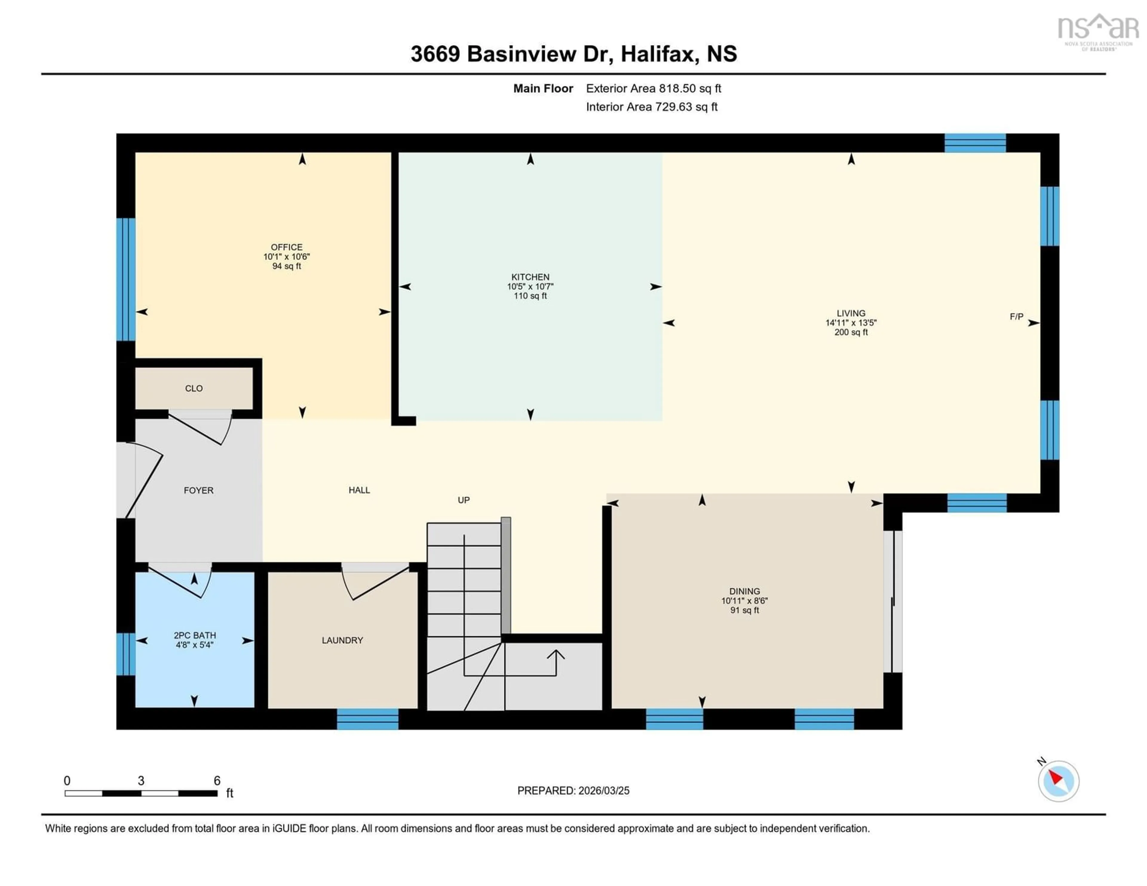 Floor plan for 3669 Basinview Dr, Halifax Nova Scotia B3K 4Z7