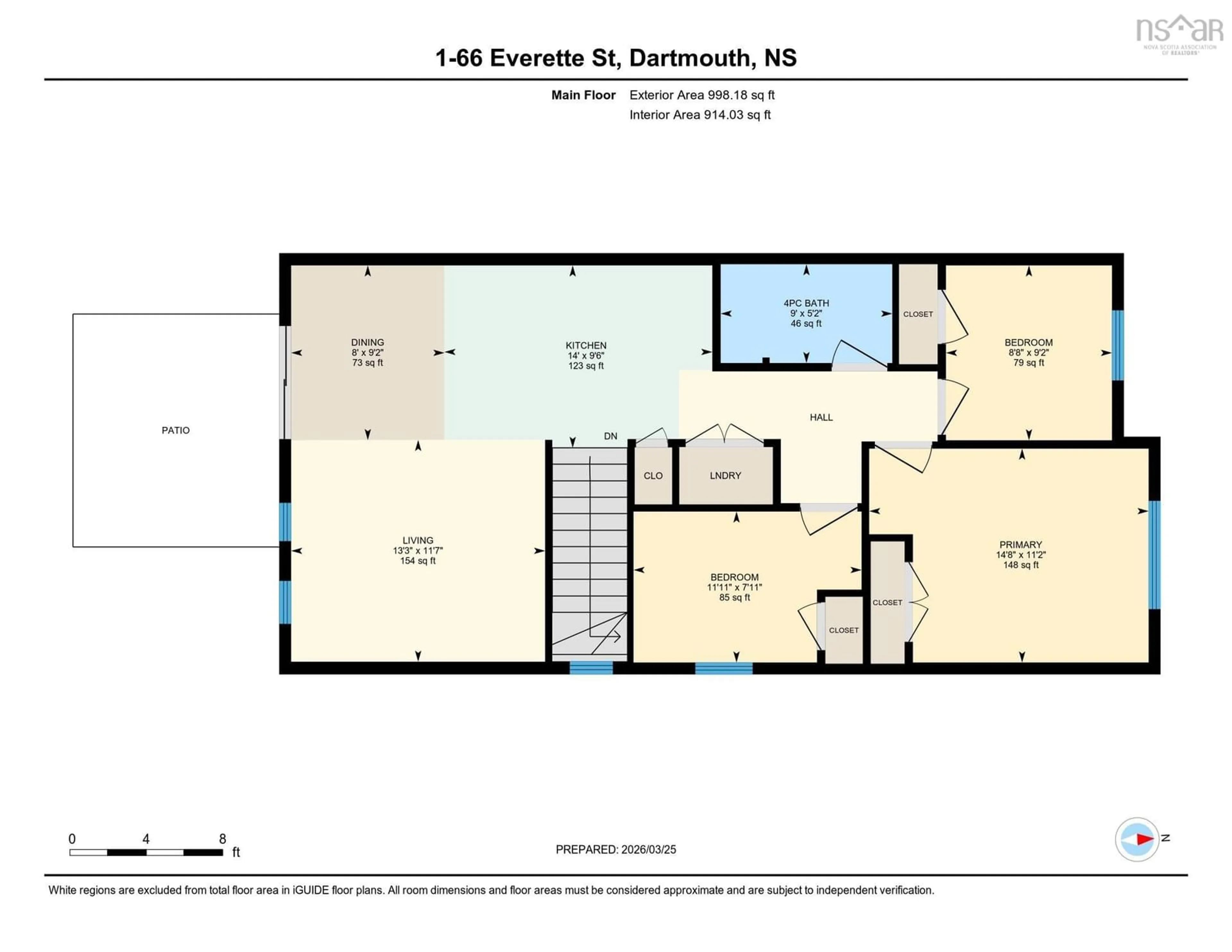 Floor plan for 66 Everette St, Dartmouth Nova Scotia B2W 1H2