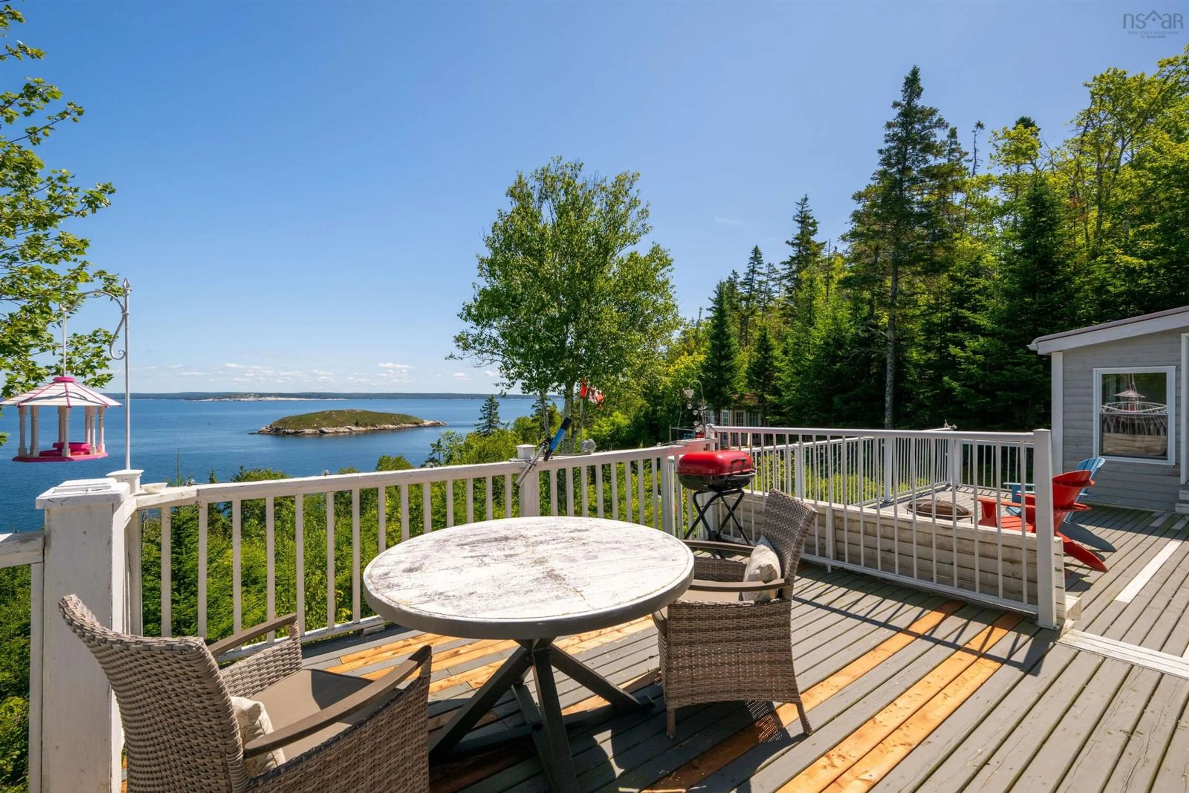 Patio, water/lake/river/ocean view for 45 Southwest Cove Rd, Northwest Cove Nova Scotia B0J 1T0