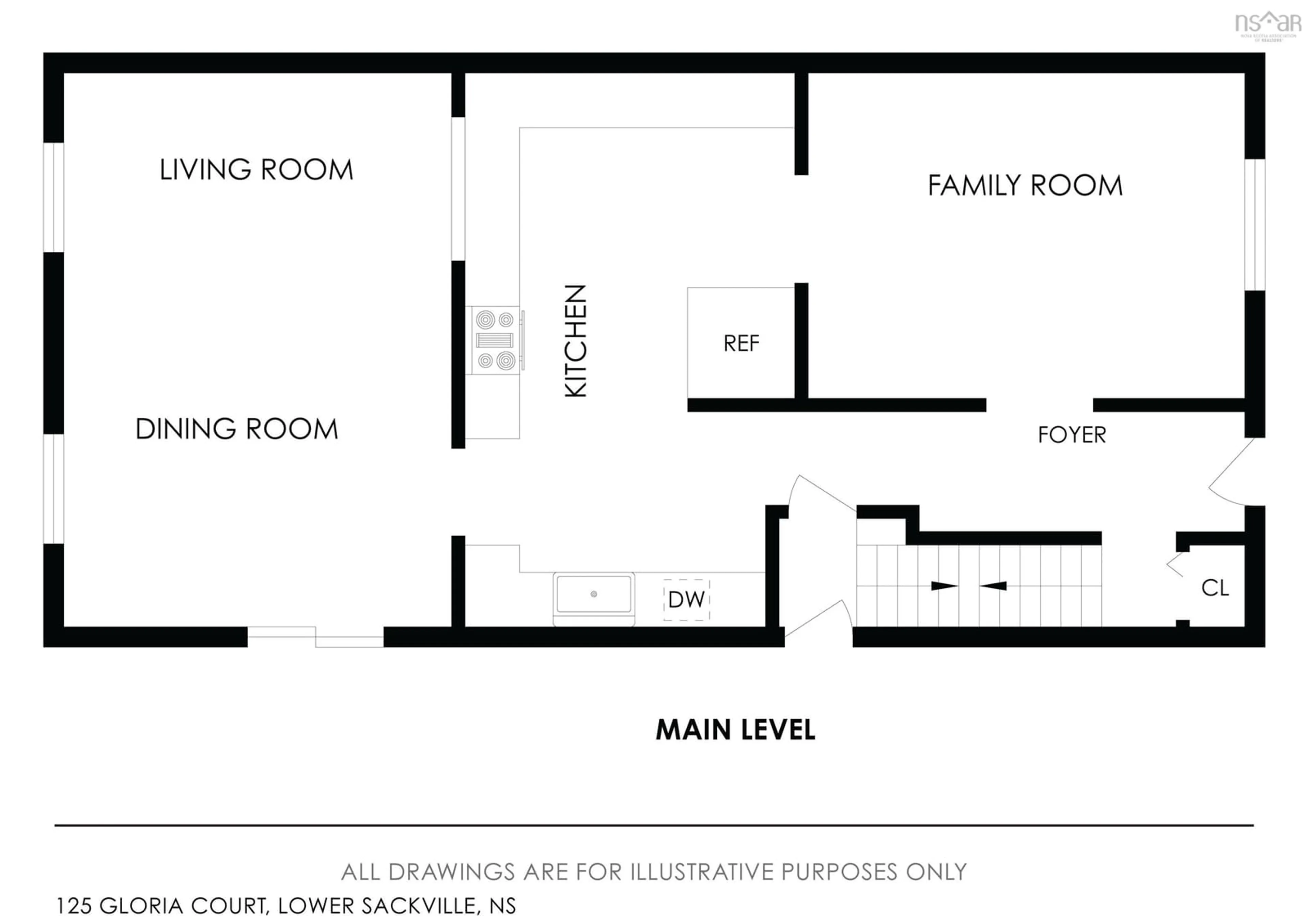 Floor plan for 125 Gloria Crt, Lower Sackville Nova Scotia B4E 1Y1