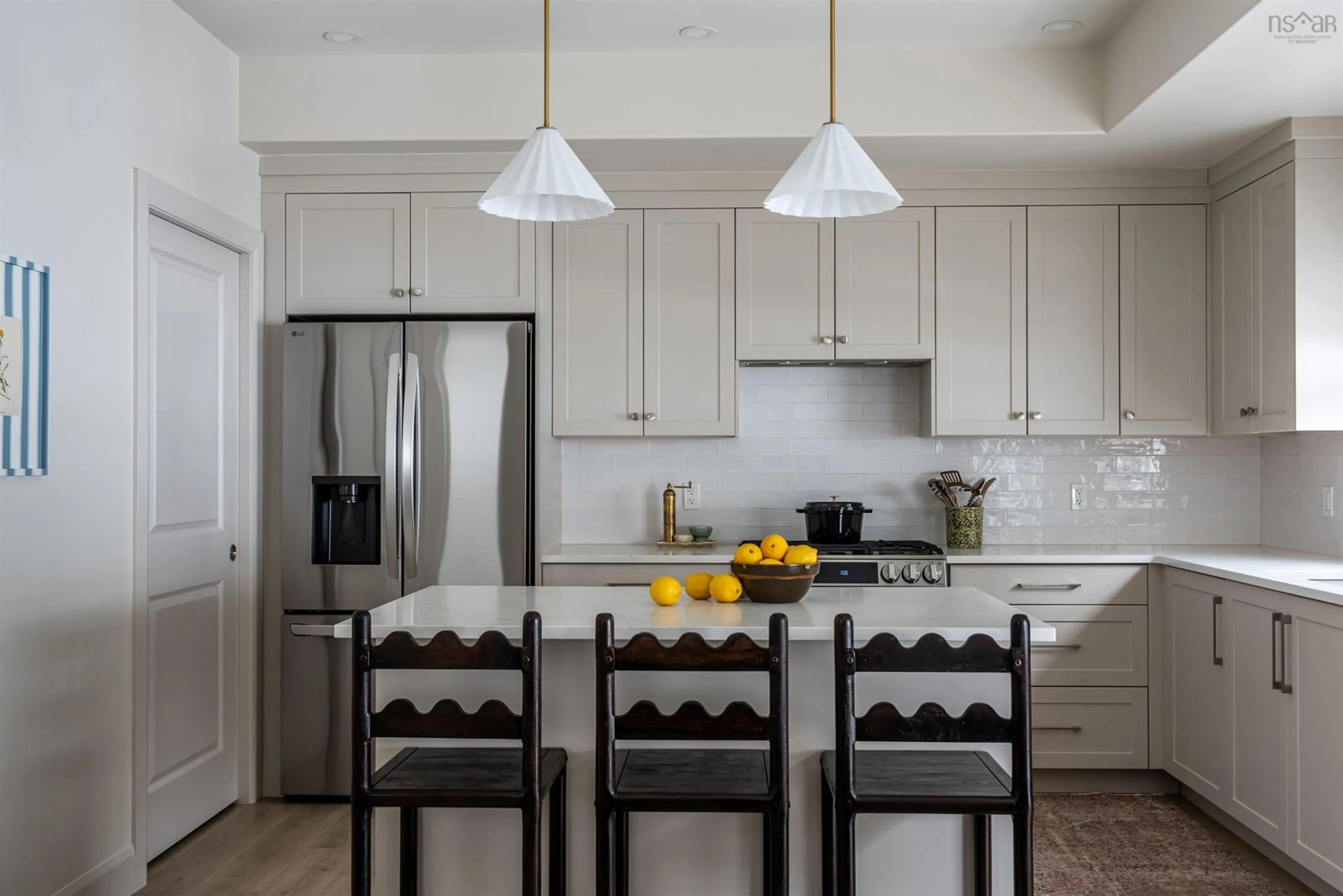 Contemporary kitchen, ceramic/tile floor for 54 Pearlgarden Close, Dartmouth Nova Scotia B2X 0C2