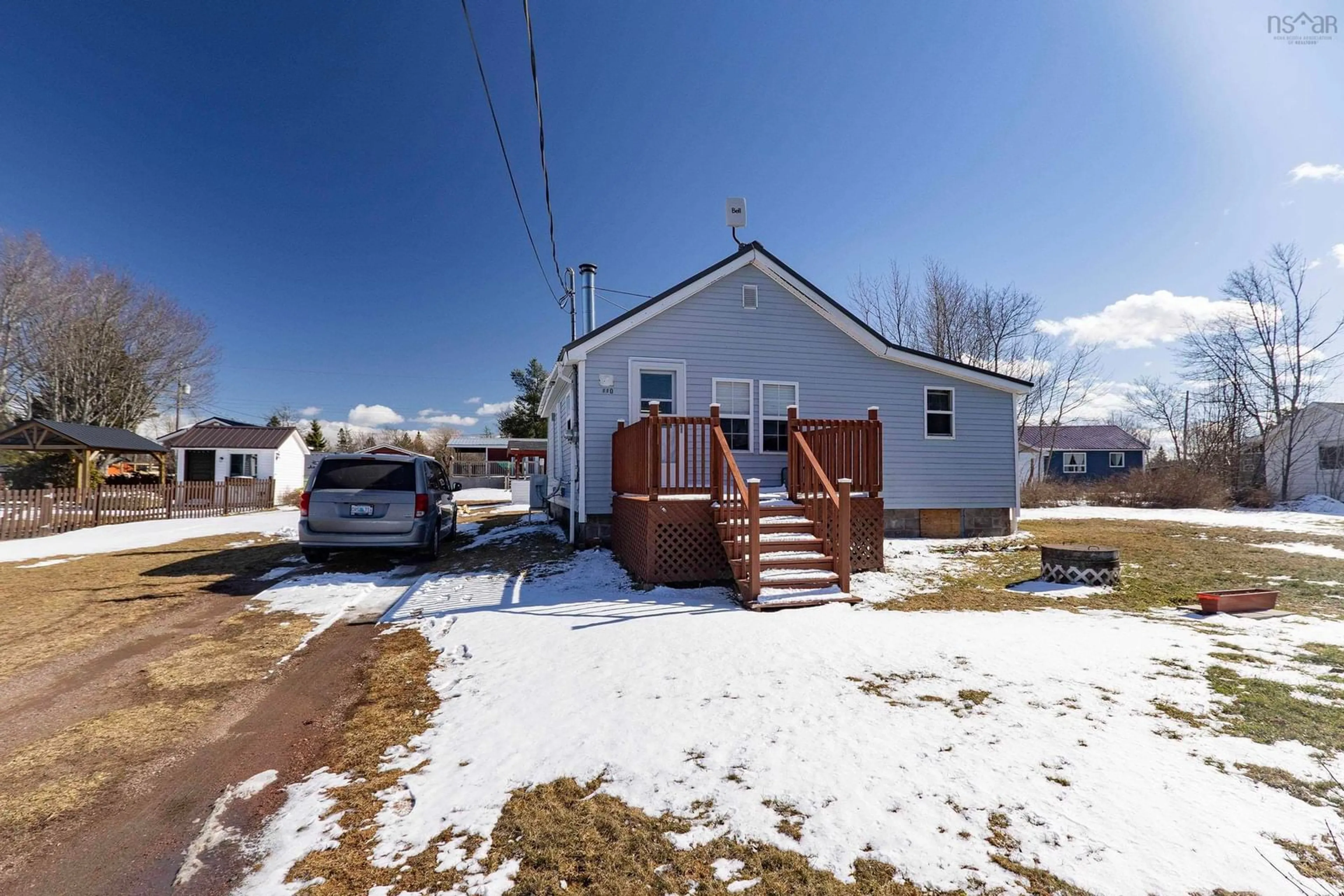 A pic from outside/outdoor area/front of a property/back of a property/a pic from drone, street for 110 Jackson Point Rd, Tidnish Bridge Nova Scotia B4H 3X9
