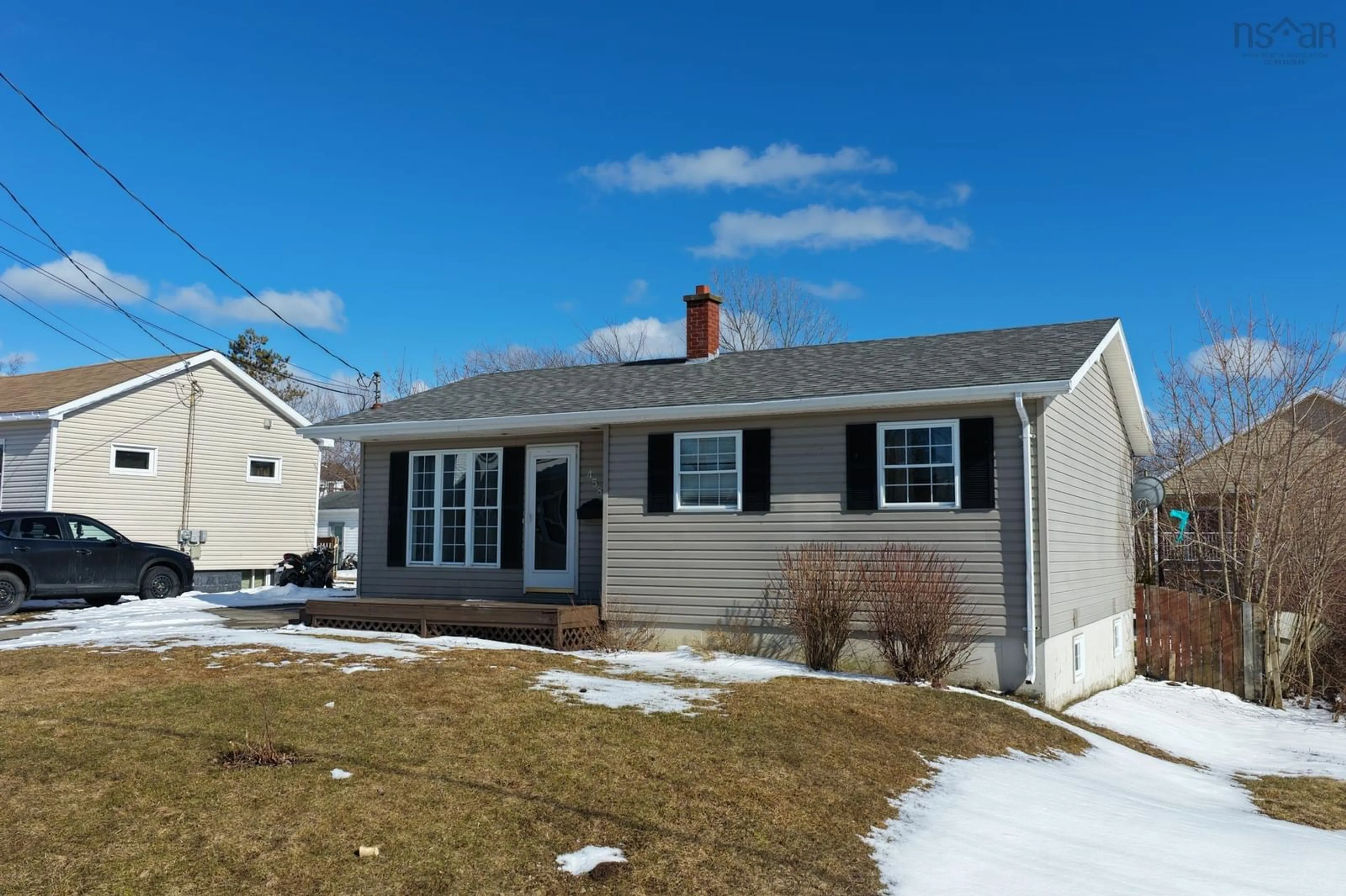 Home with vinyl exterior material, street for 458 Atlantic St, Sydney Nova Scotia B1P 3S2