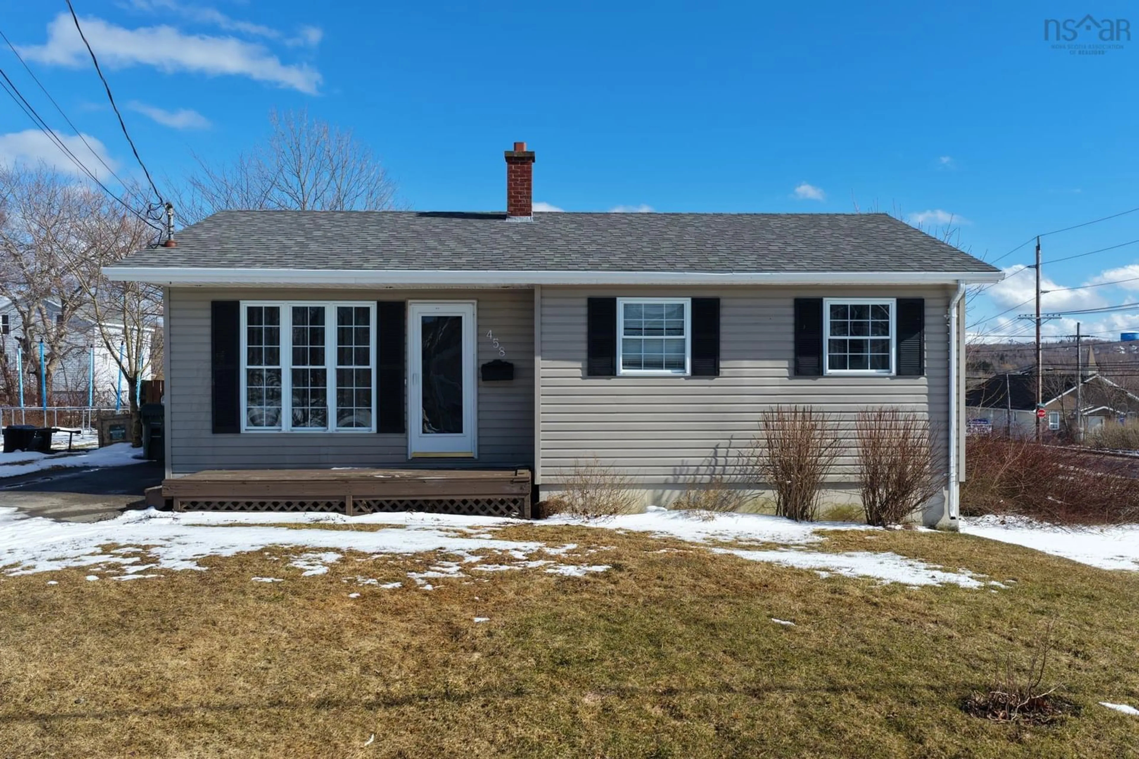 Home with vinyl exterior material, street for 458 Atlantic St, Sydney Nova Scotia B1P 3S2